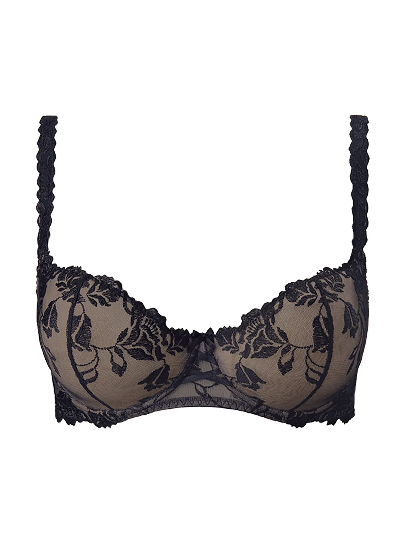 AUBADE | BH mit Bügel  Halfcup Softessence Schwarz | schwarz