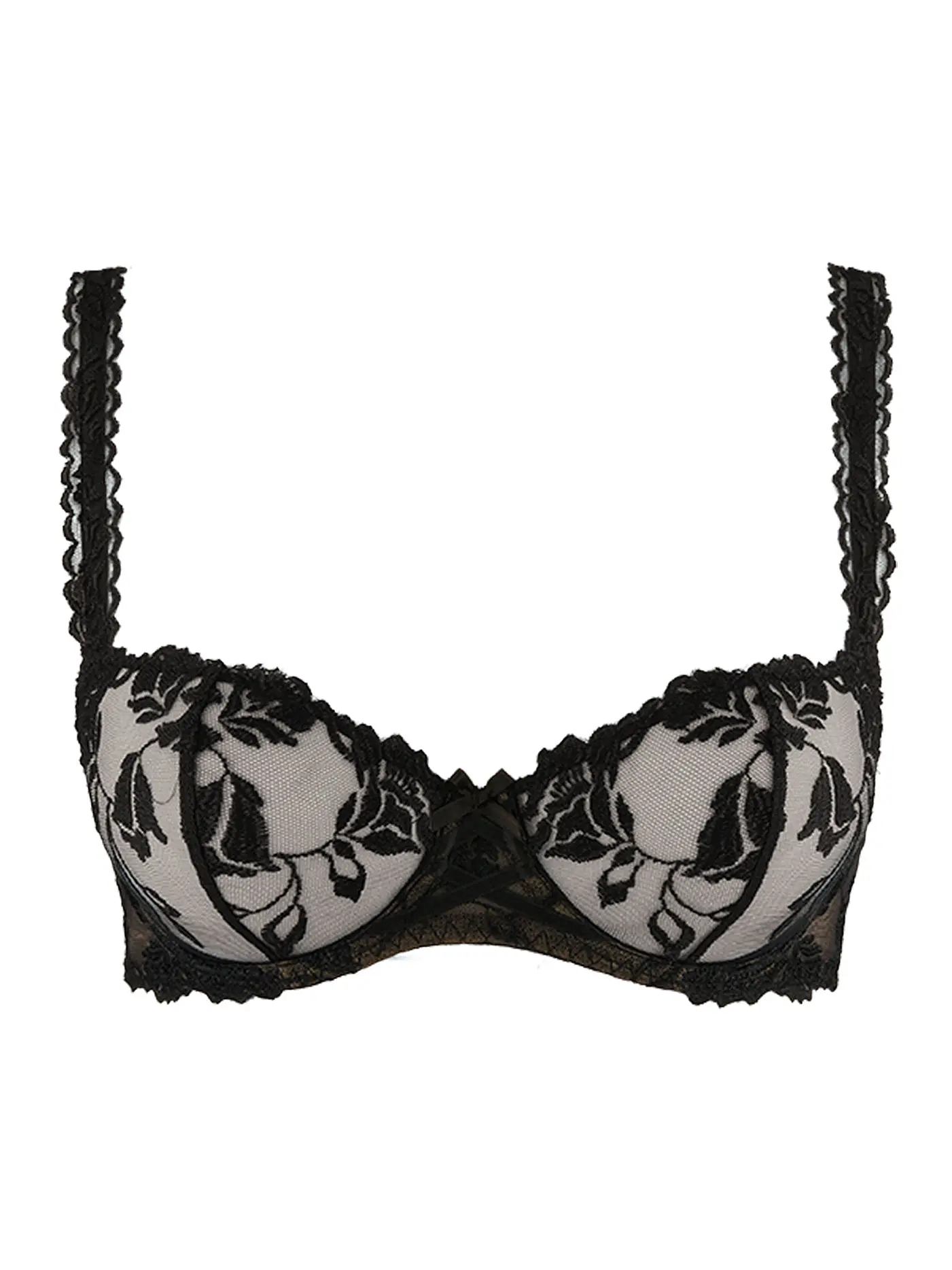 AUBADE | BH mit Bügel  Halfcup Softessence Schwarz | schwarz