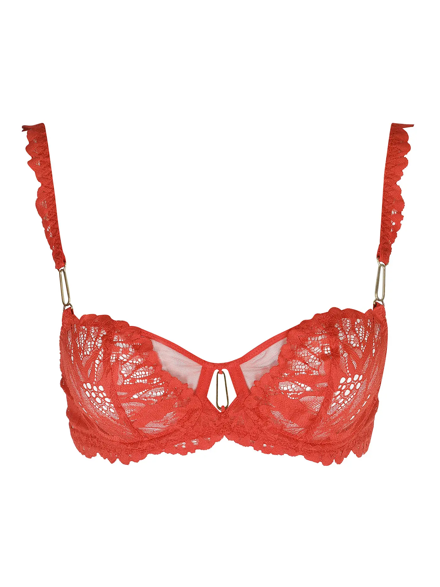 AUBADE | Halbschalen BH mit Bügel FLOWERMANIA rouge floral | rot