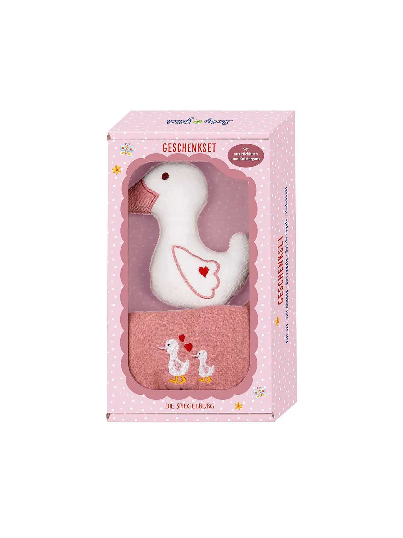 BABY GLÜCK | Geschenkset Gans Rosa  | rosa