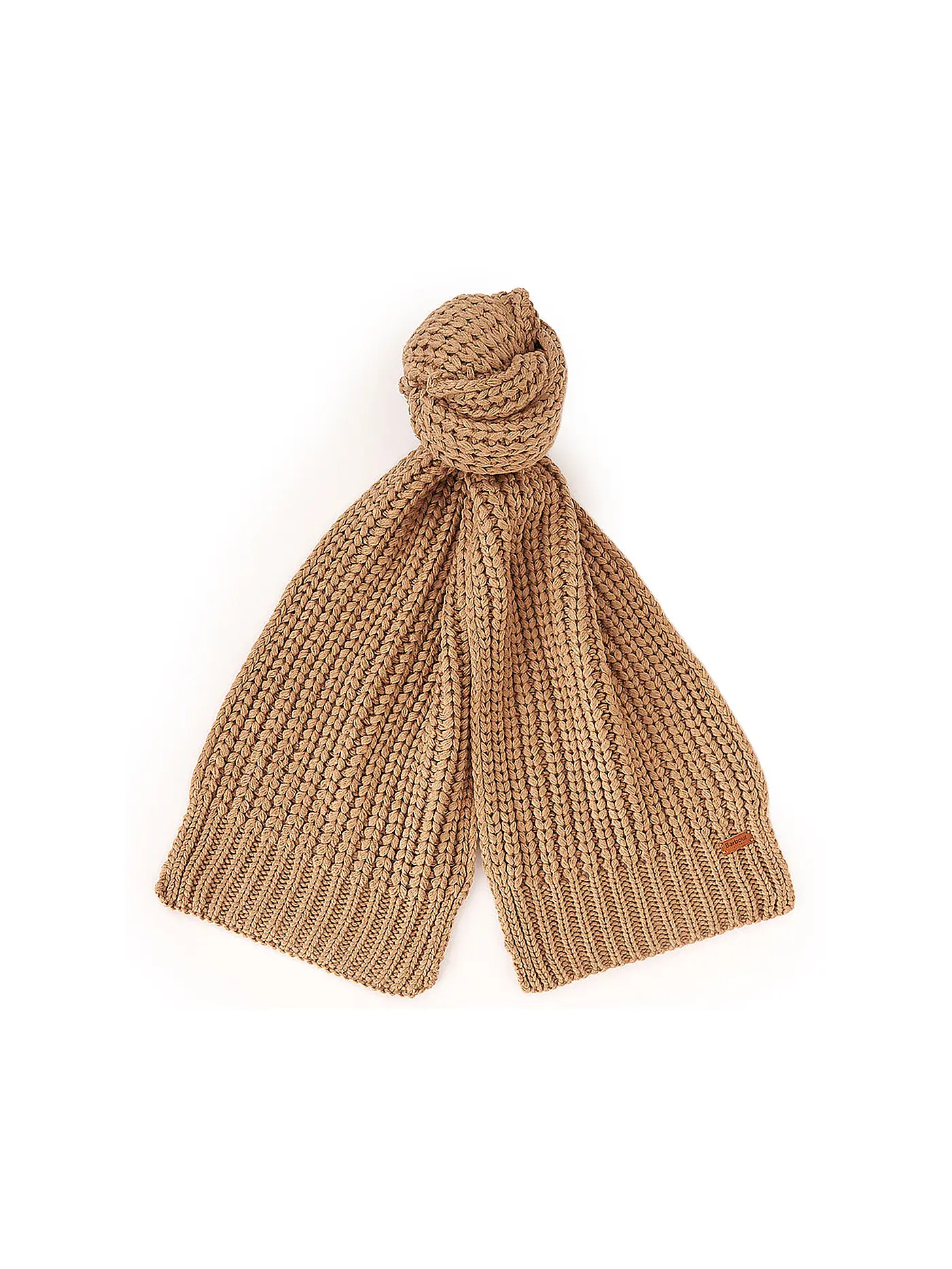 BARBOUR | Geschenkset Beanie und Schal SALTBURN | camel