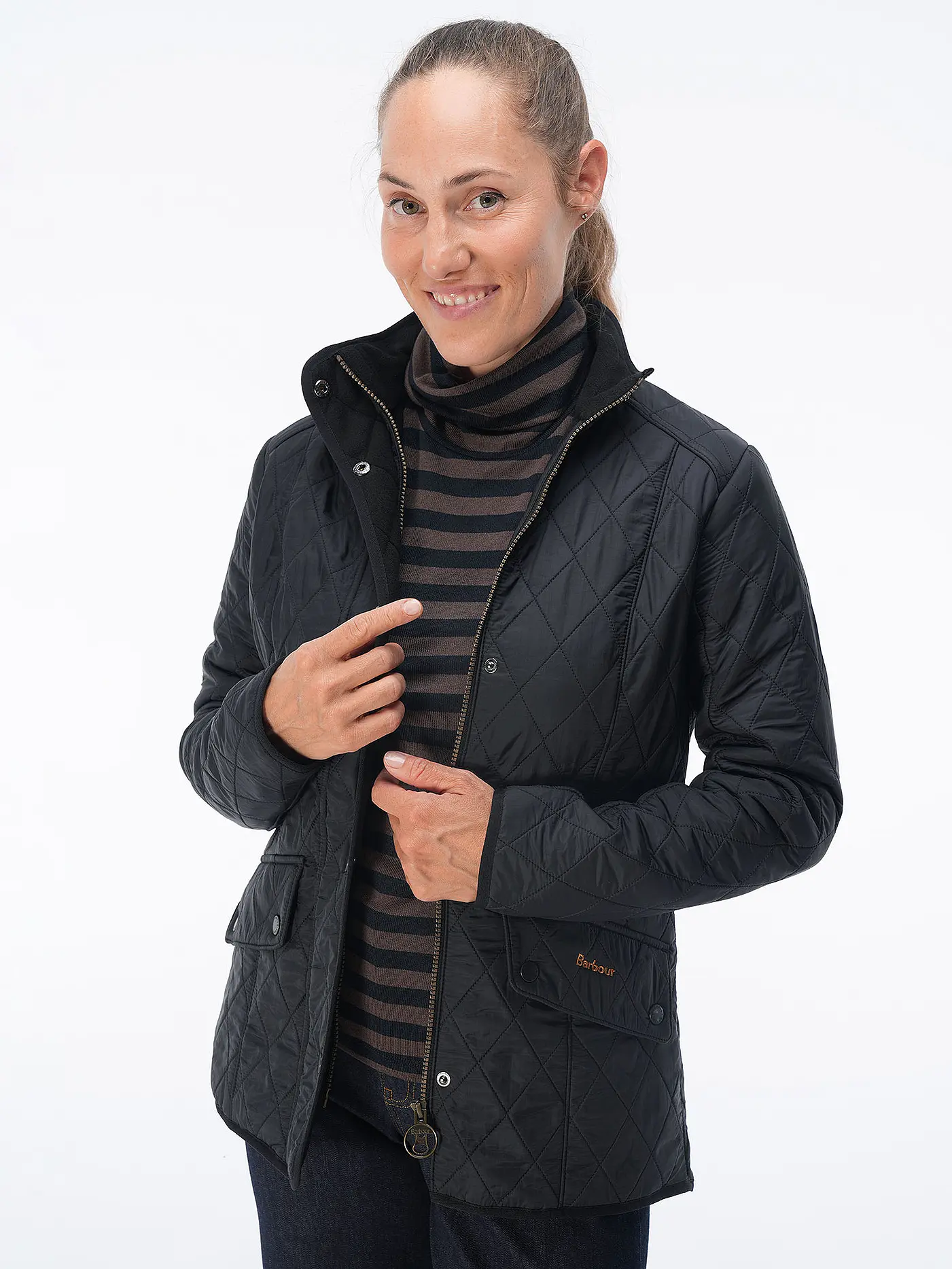 BARBOUR | Leichtsteppjacke CAVALRY POLARQULIT | schwarz
