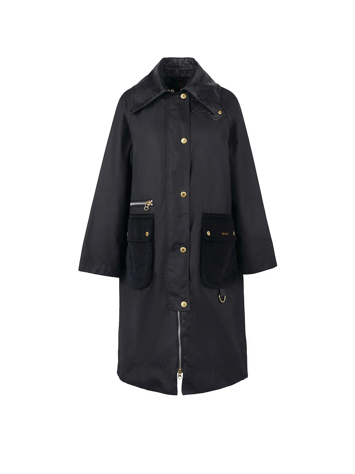BARBOUR | Trenchcoat TOWNFIELD WAX | schwarz
