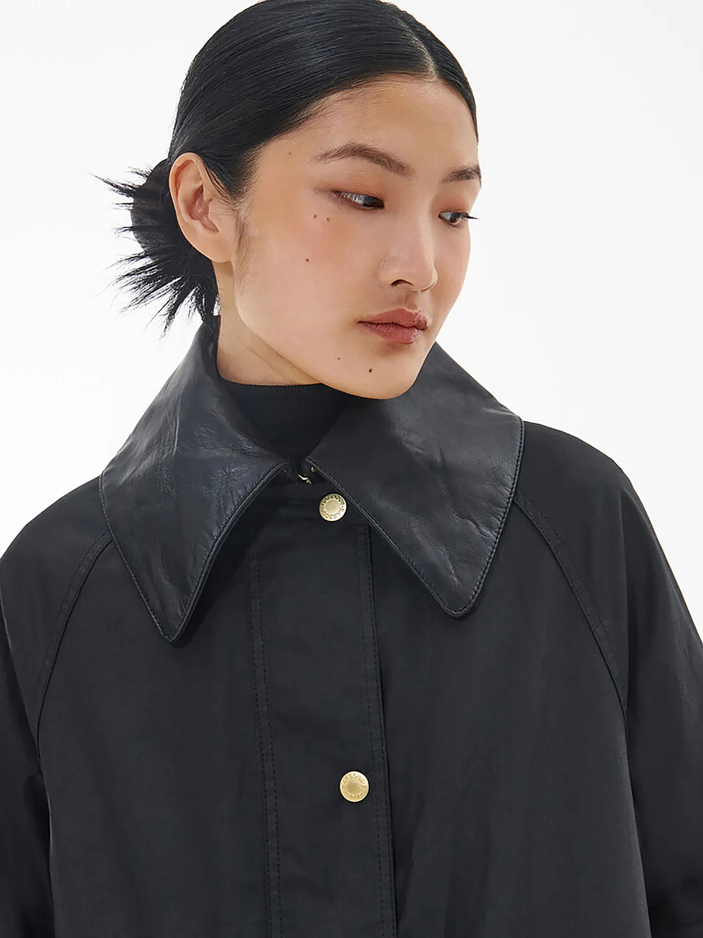 BARBOUR | Trenchcoat TOWNFIELD WAX | schwarz