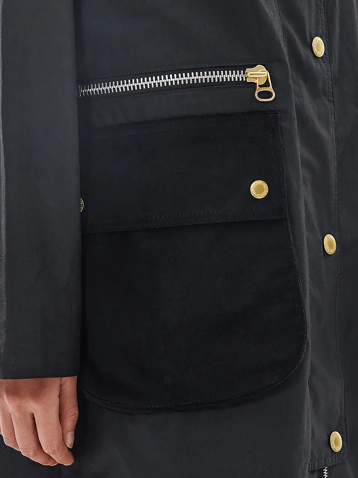 BARBOUR | Trenchcoat TOWNFIELD WAX | schwarz