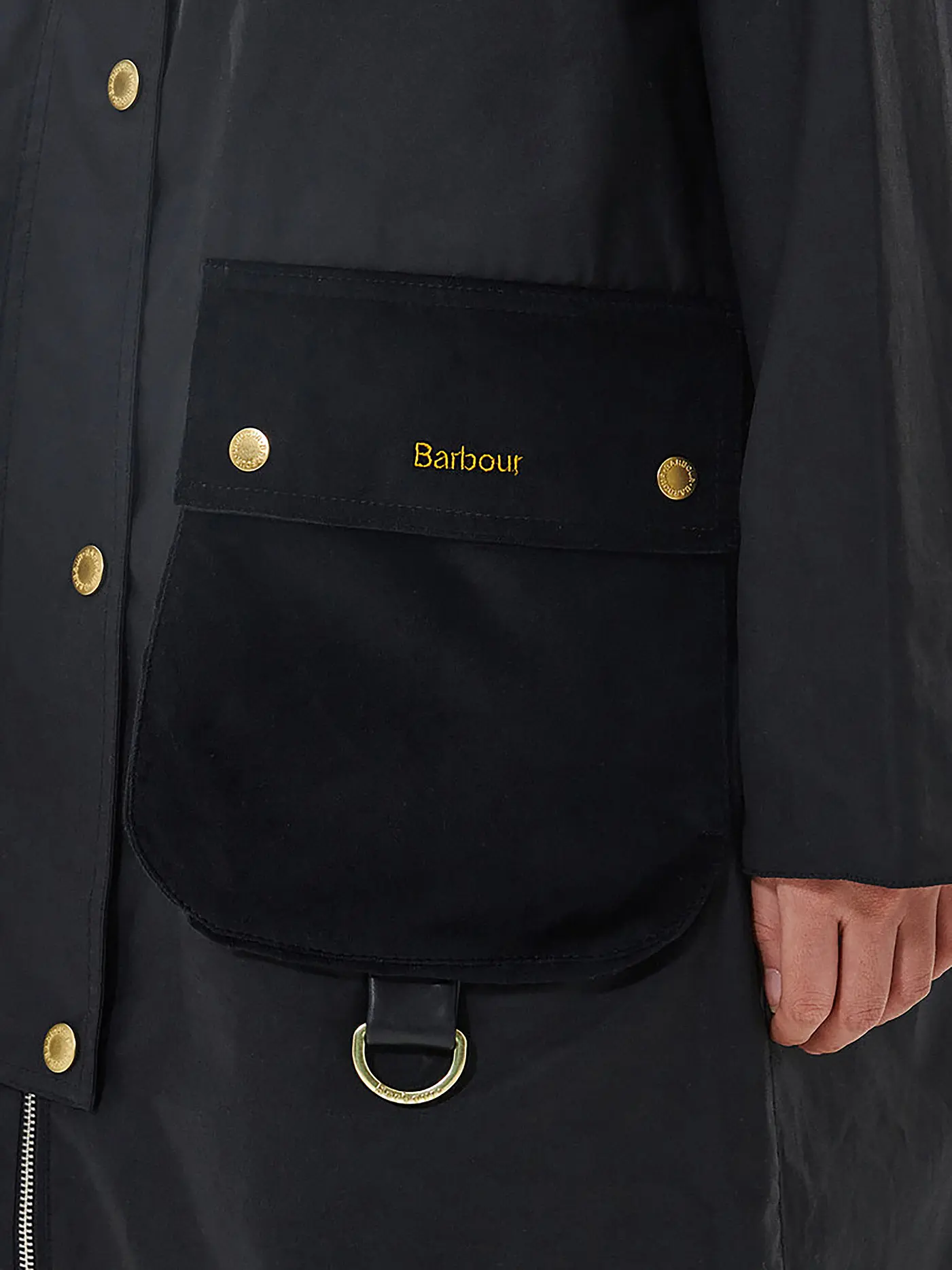 BARBOUR | Trenchcoat TOWNFIELD WAX | schwarz