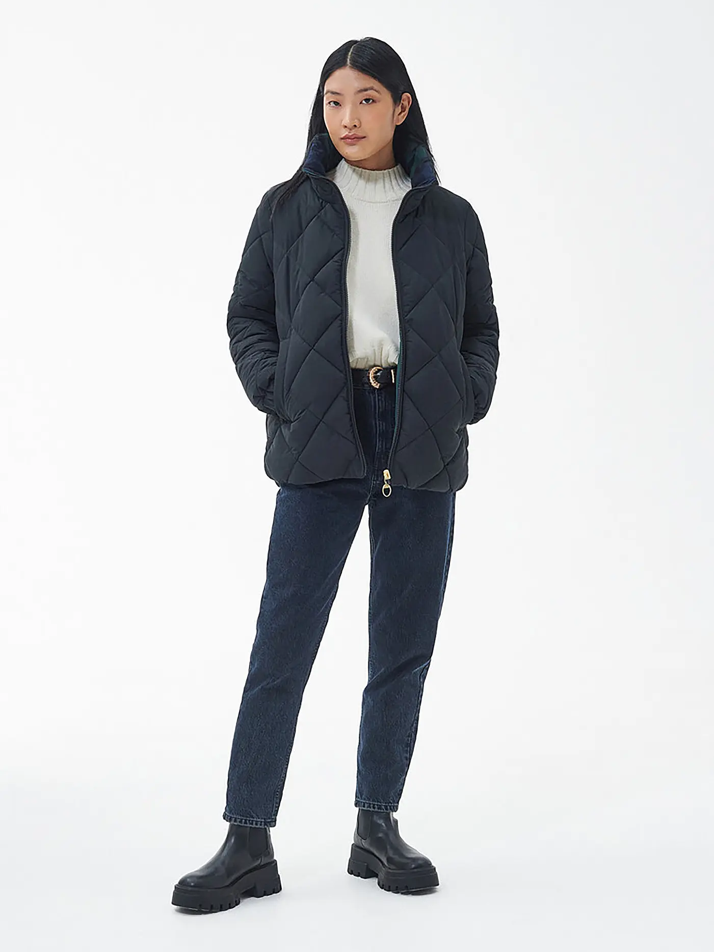 BARBOUR | Wendejacke REVERSIBLE HUDSWELL | schwarz