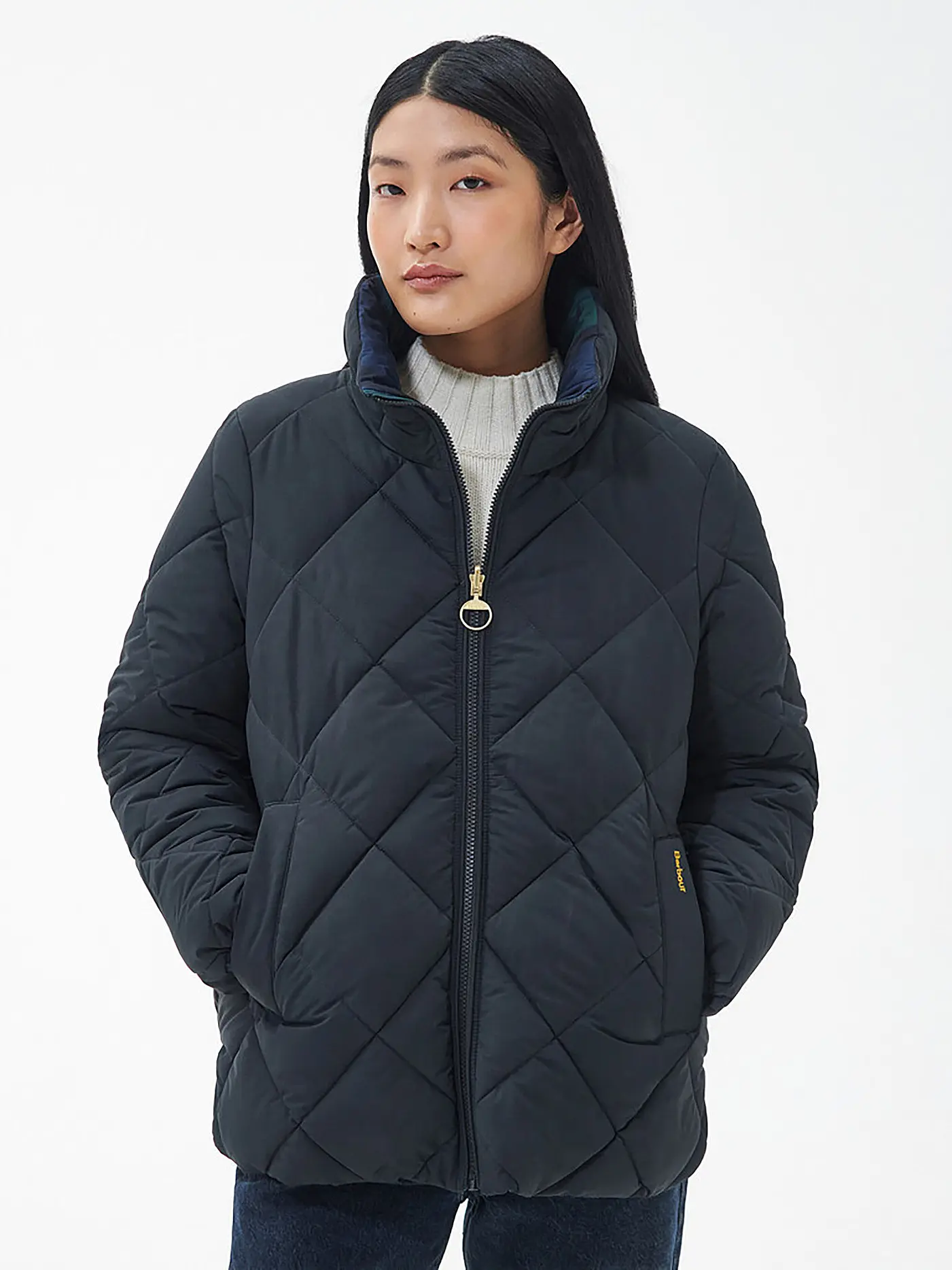 BARBOUR | Wendejacke REVERSIBLE HUDSWELL | schwarz