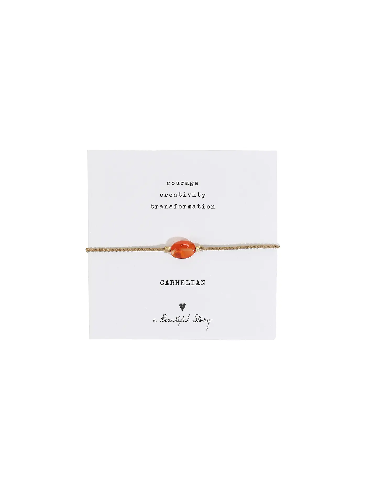 BEAUTIFUL STORY | Edelsteinkarte Karneol | rot