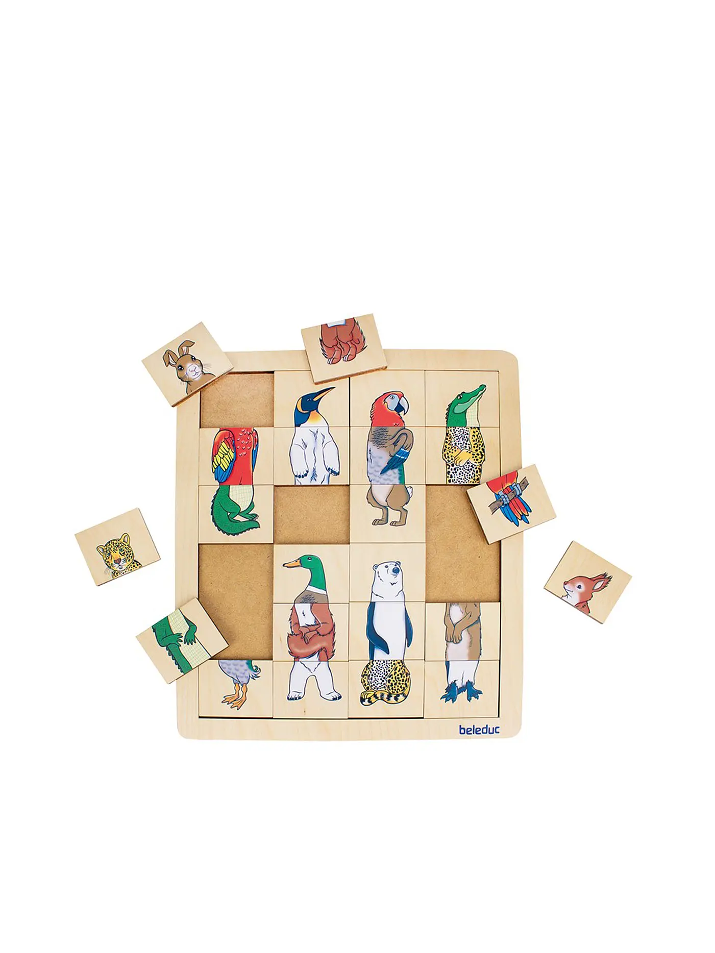 BELEDUC | Puzzle Match & Mix Animal Kingdom | keine Farbe