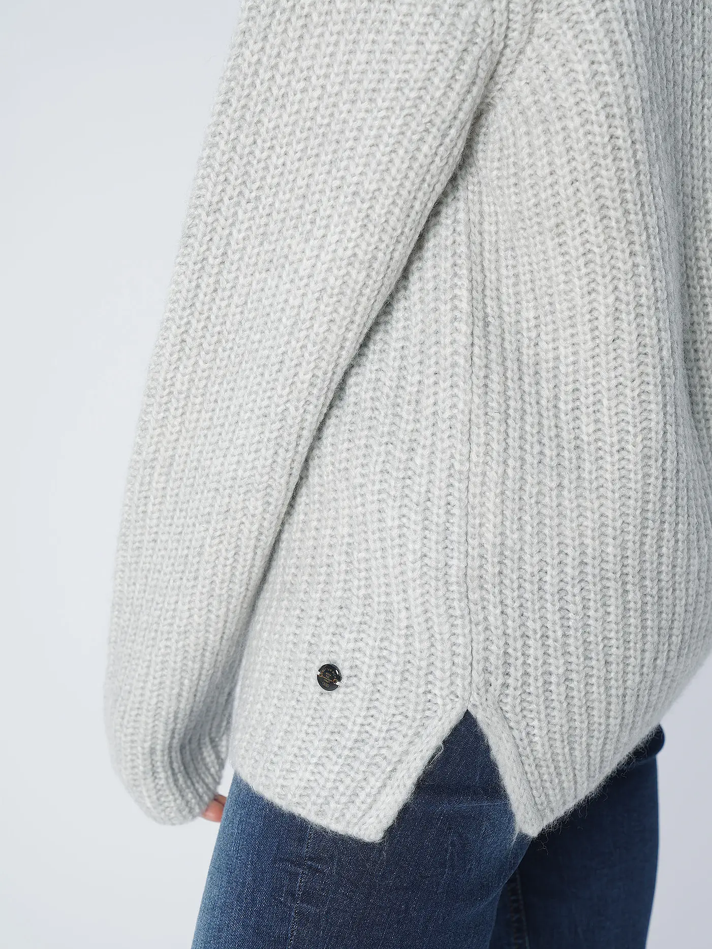 BETTER RICH | Stehkragenpullover BRIDGE | grau