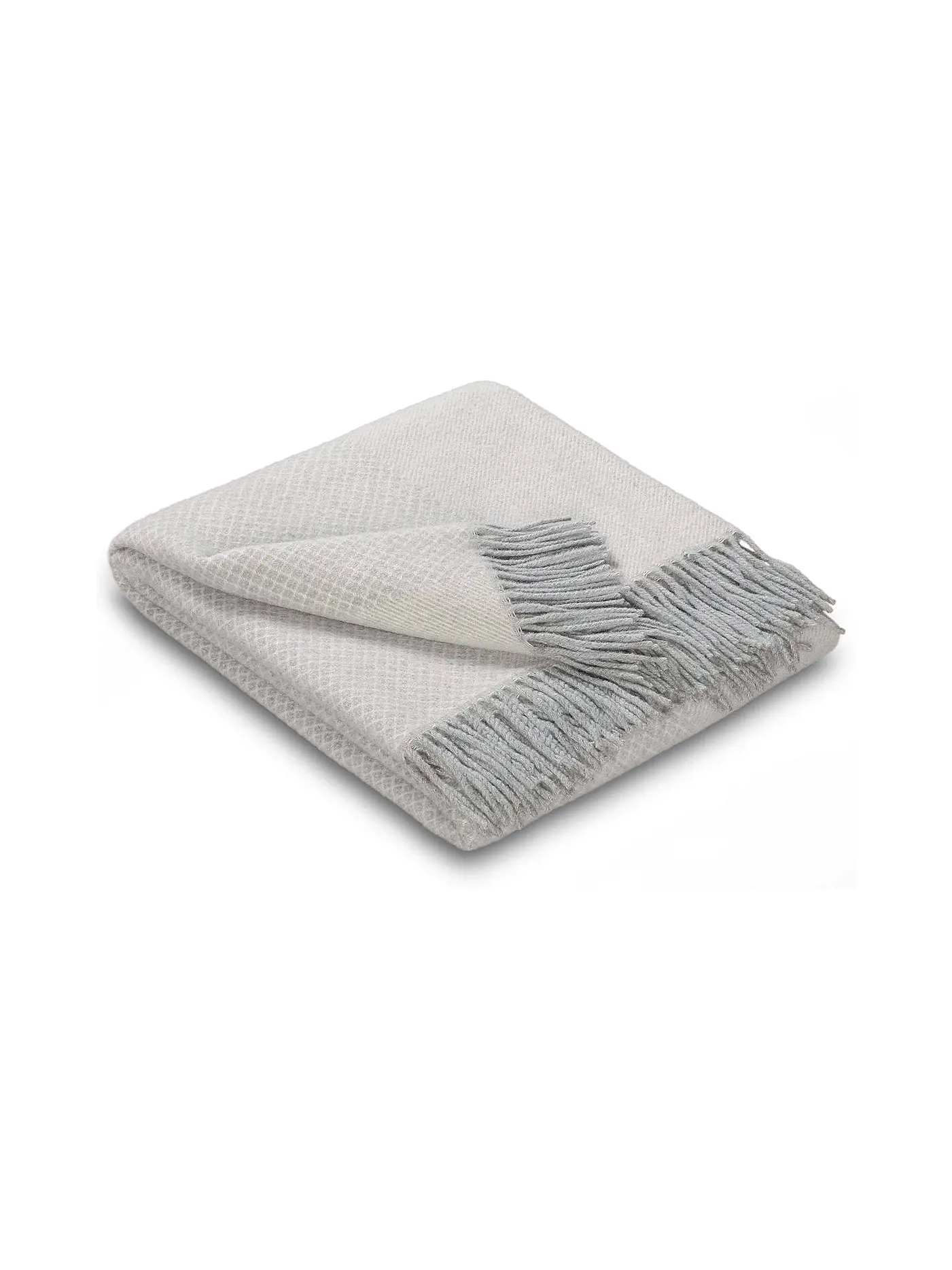 BIEDERLACK | Tagesdecke - Plaid 130x170cm URBAN Silver | hellgrau