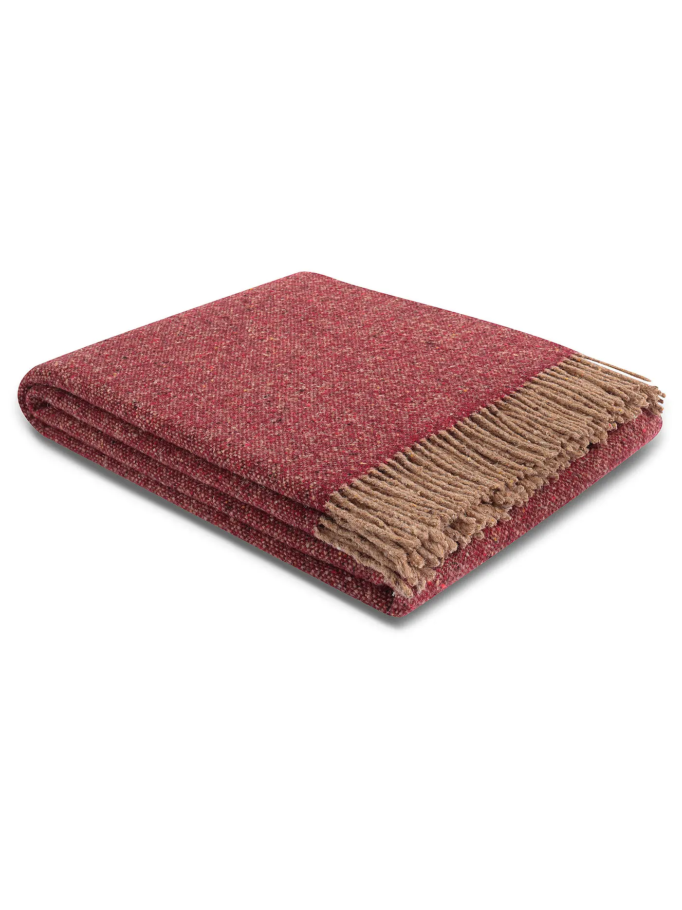 BIEDERLACK | Wohndecke - Plaid SOULFUL CRAFTED 140x190cm Red | beere