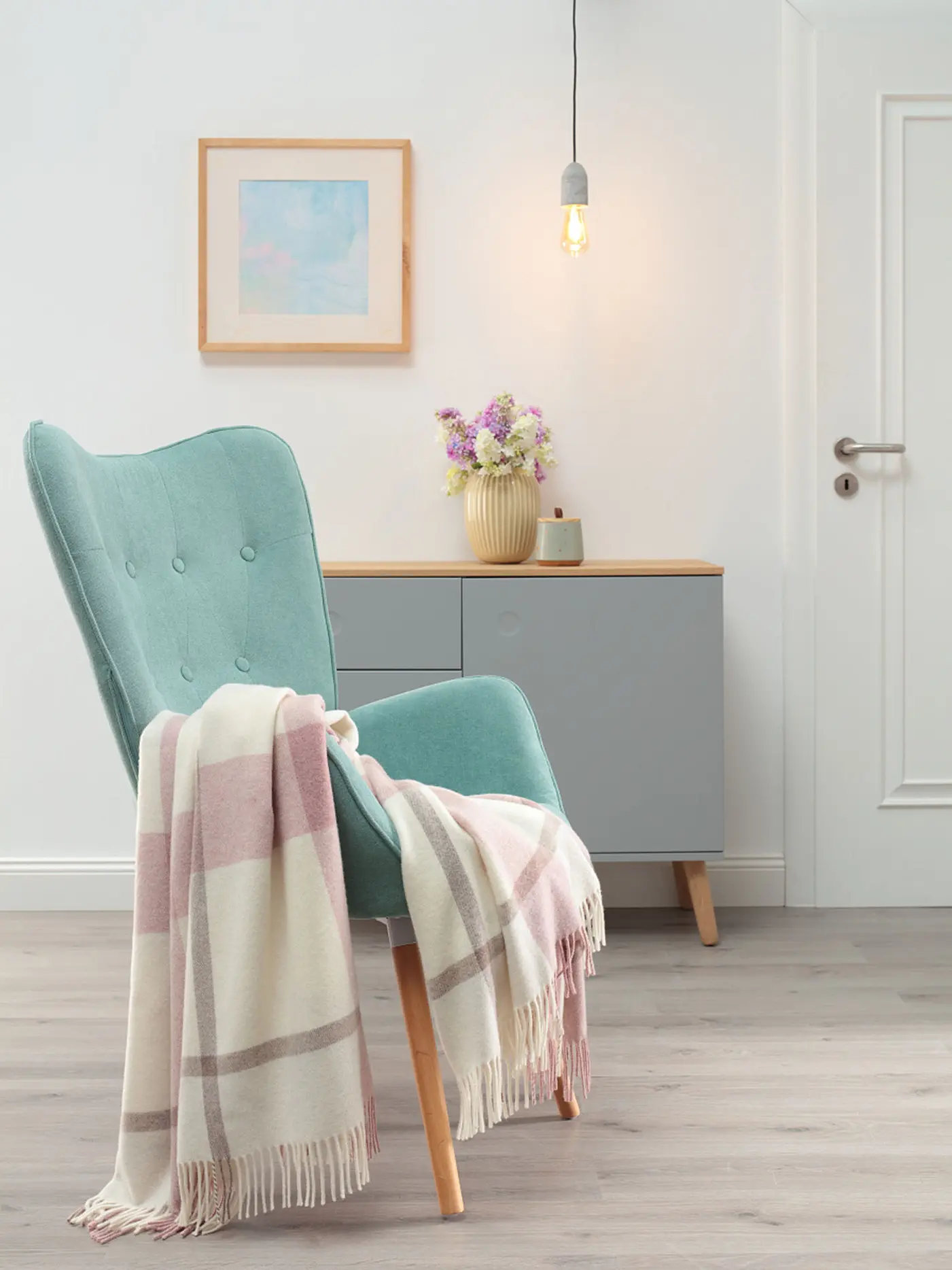 BIEDERLACK | Wohndecke Plaid MODERN CLASSIC 130x170cm Bergamo Rose | rosa