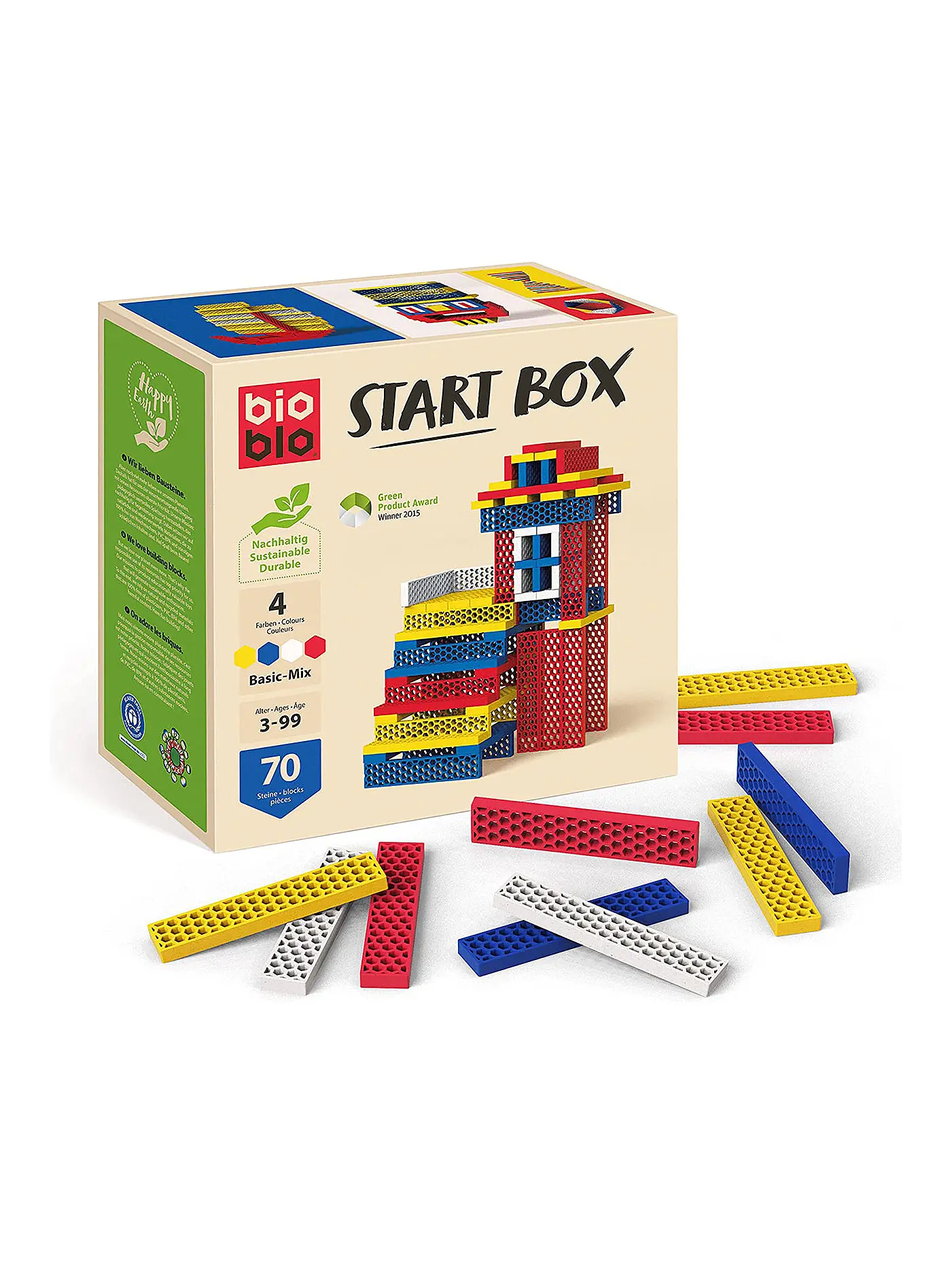 Bioblo | Start Box Basic-Mix mit 70 Bausteinen | keine Farbe