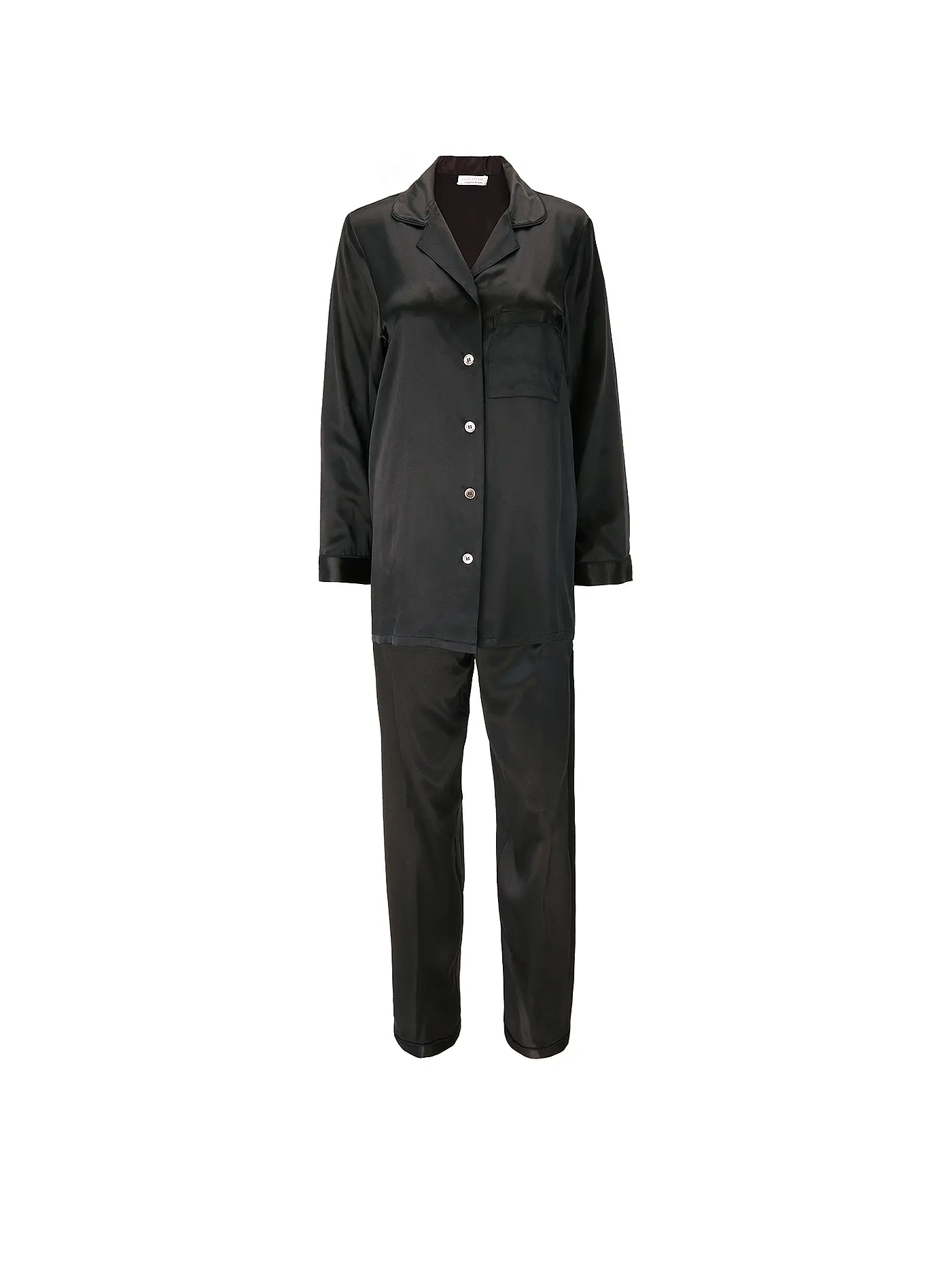 BITZER | Seiden - Pyjama | schwarz