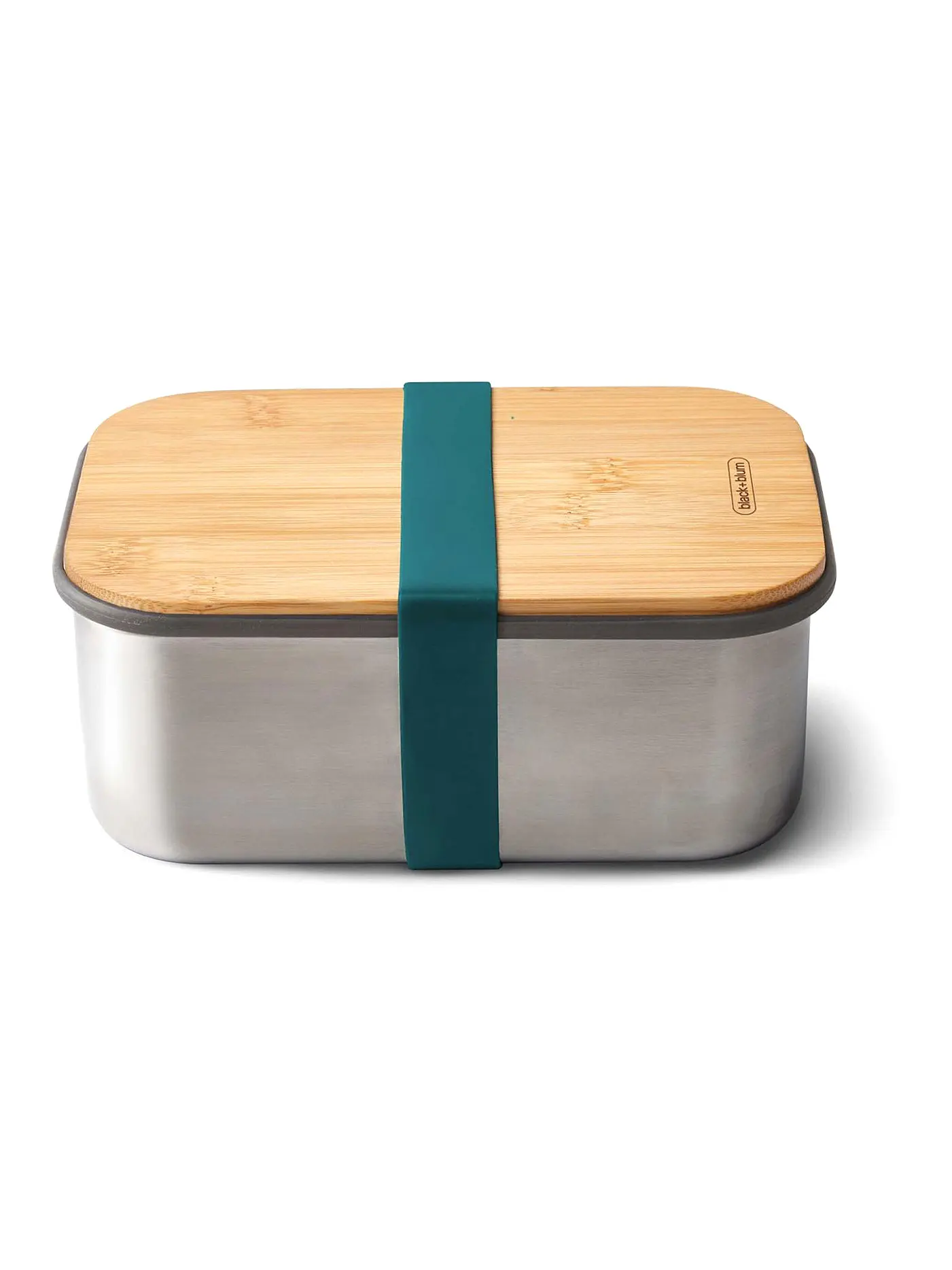 BLACK+BLUM | Frischhaltedose - Lunchbox gross 19x13,5cm Ozean/Edelstahl | blau