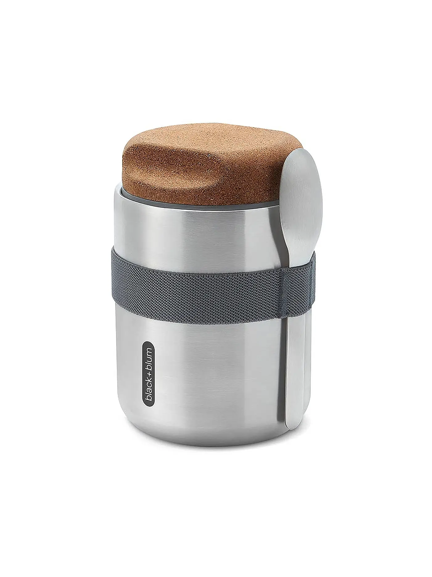 BLACK+BLUM | Thermobecher 550ml Edelstahl / Schwarz | silber