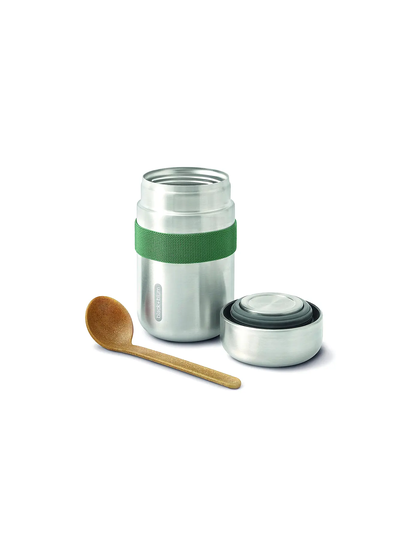 BLACK+BLUM | Thermosbehälter - Food Flask 400ml Olive/Edelstahl | olive