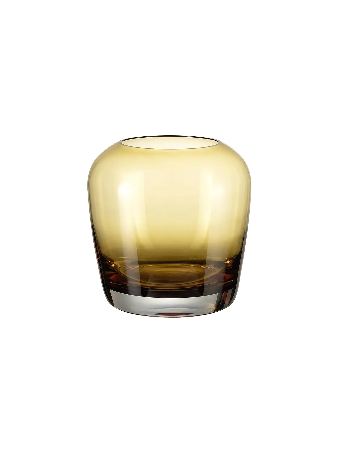 BLOMUS | Glas Vase LETA Small 11cm Tan | camel