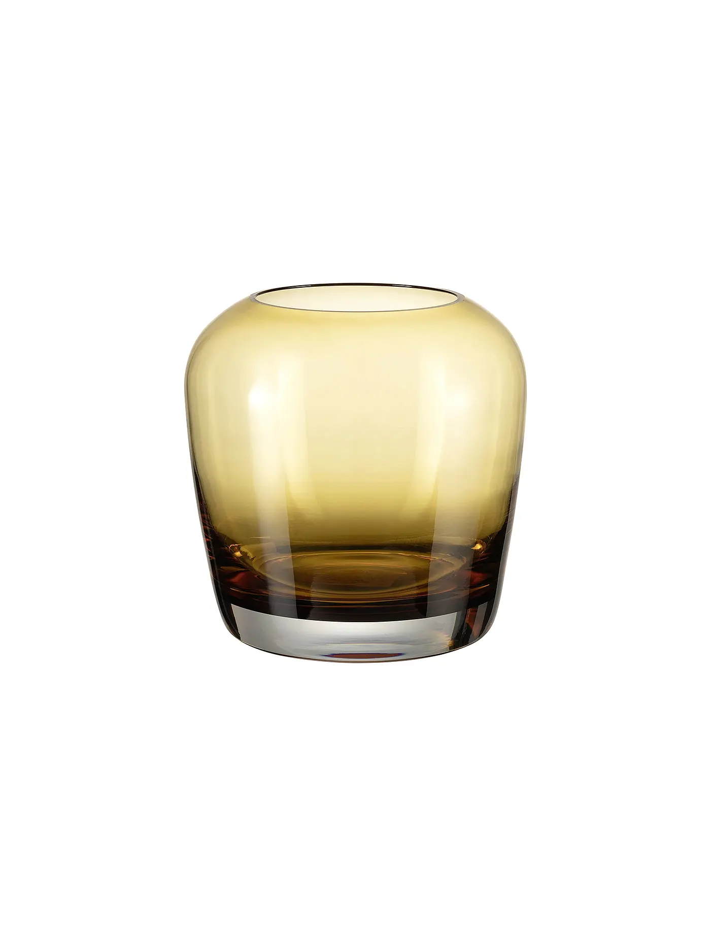 BLOMUS | Glas Vase LETA Small 13cm Tan | camel