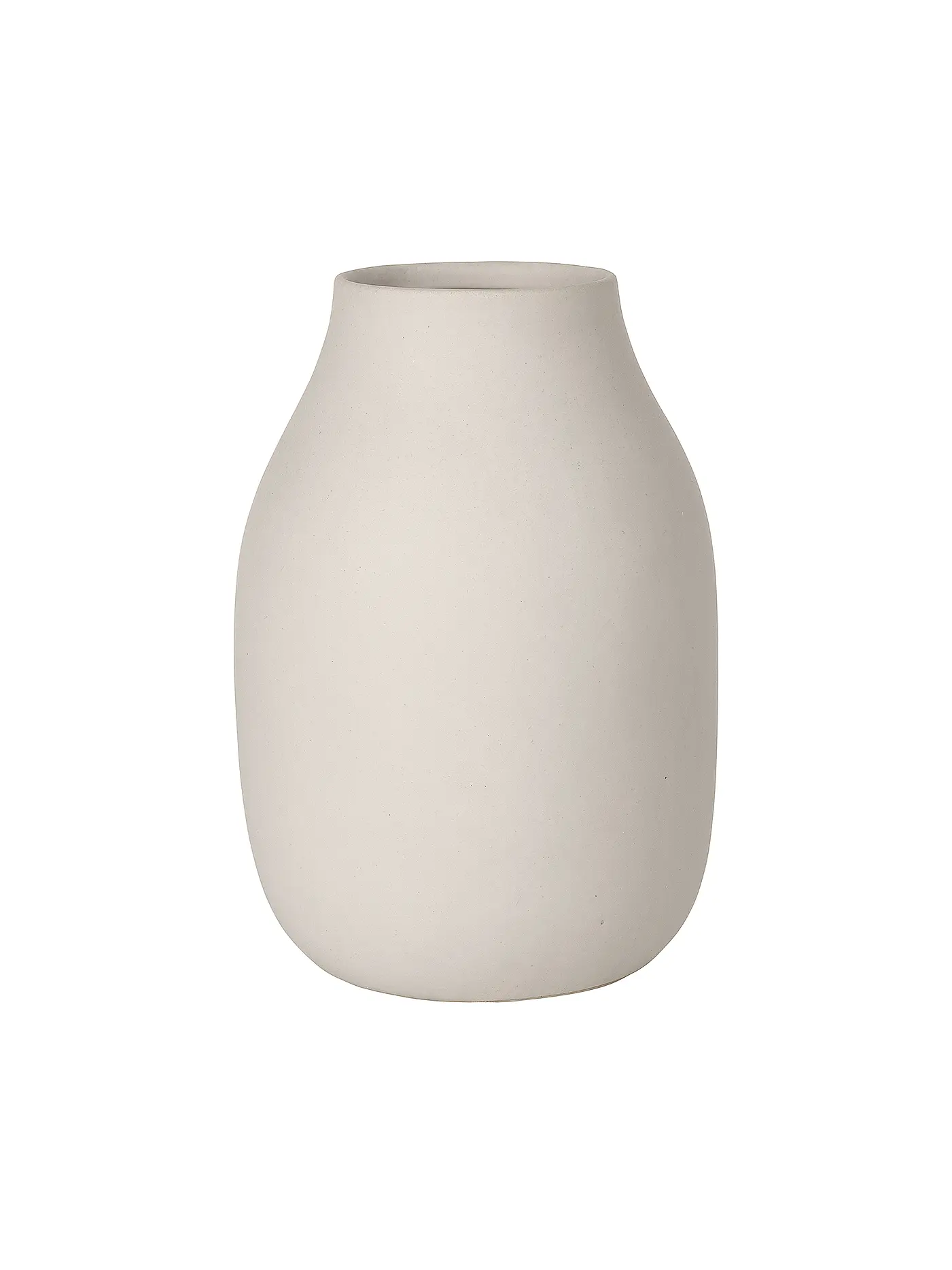 BLOMUS | Keramik Vase COLORA Large 20cm Moonbeam | creme