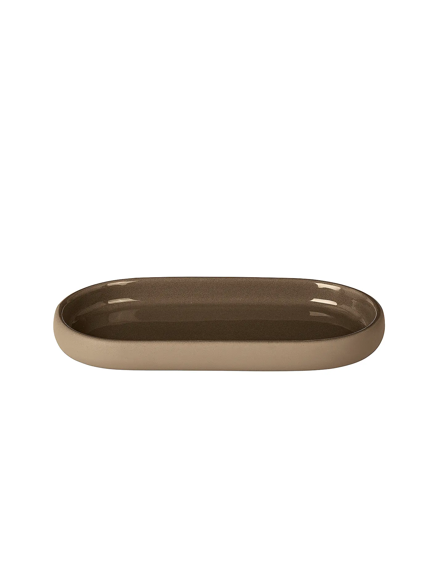 BLOMUS | Tablett SONO 2x10x19cm Micro Chip | hellbraun