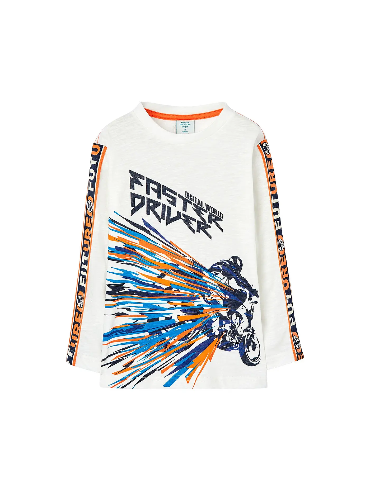 BOBOLI | Jungen Langarmshirt | weiss