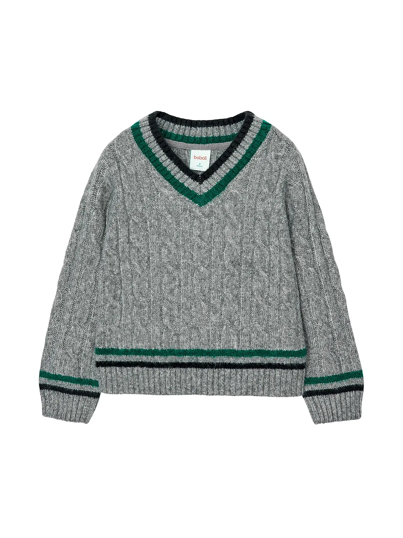BOBOLI | Jungen Pullover | grau