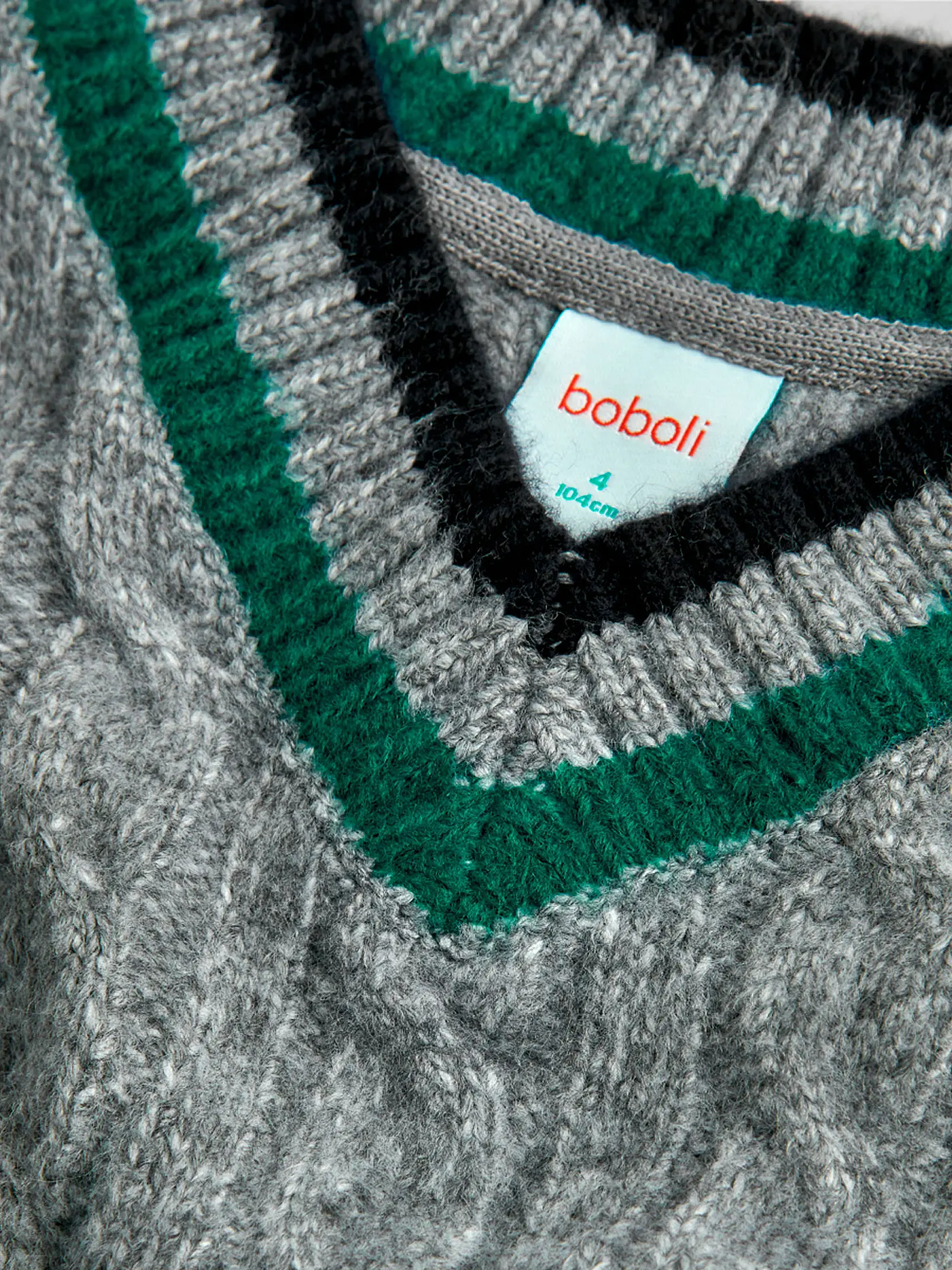 BOBOLI | Jungen Pullover | grau