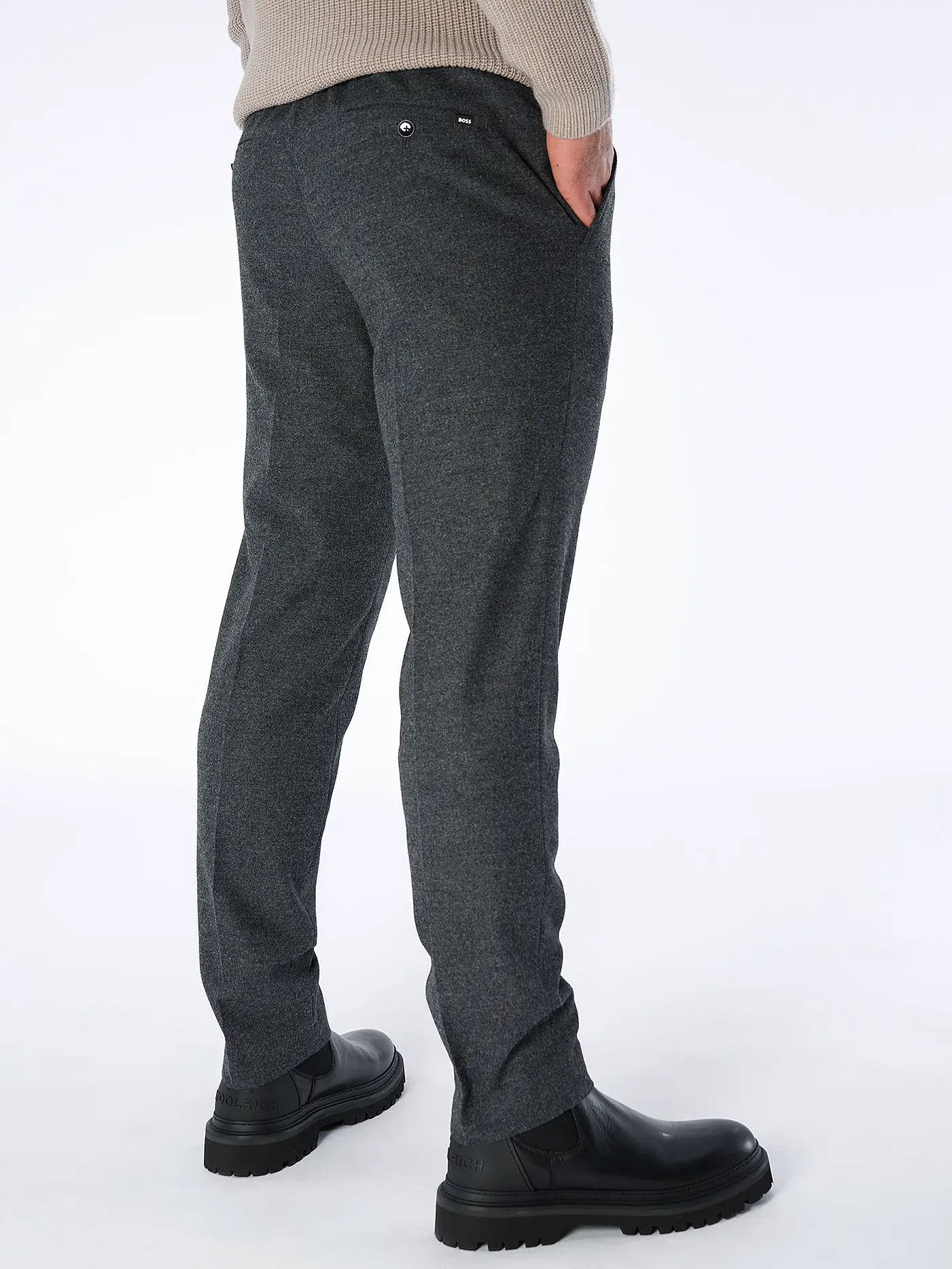 BOSS | Anzughose TECHFLANELL | grau