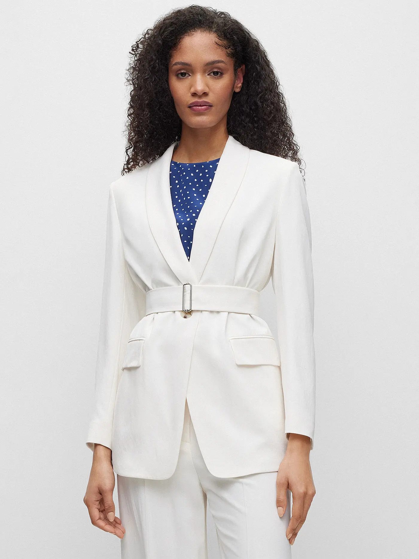 BOSS | Blazer Oversized Fit JIKELA | weiss