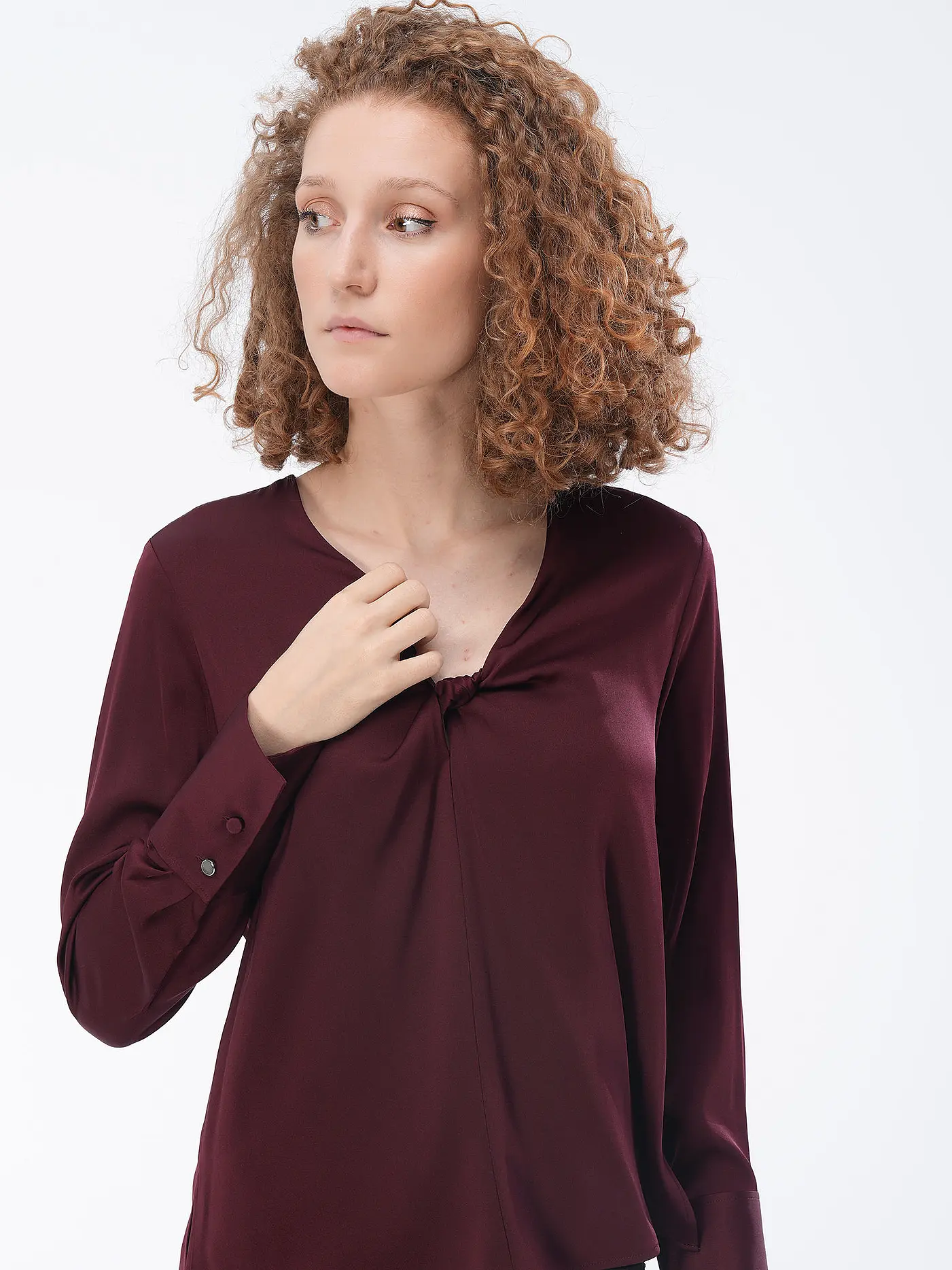 BOSS | Bluse BIDINTA | rot