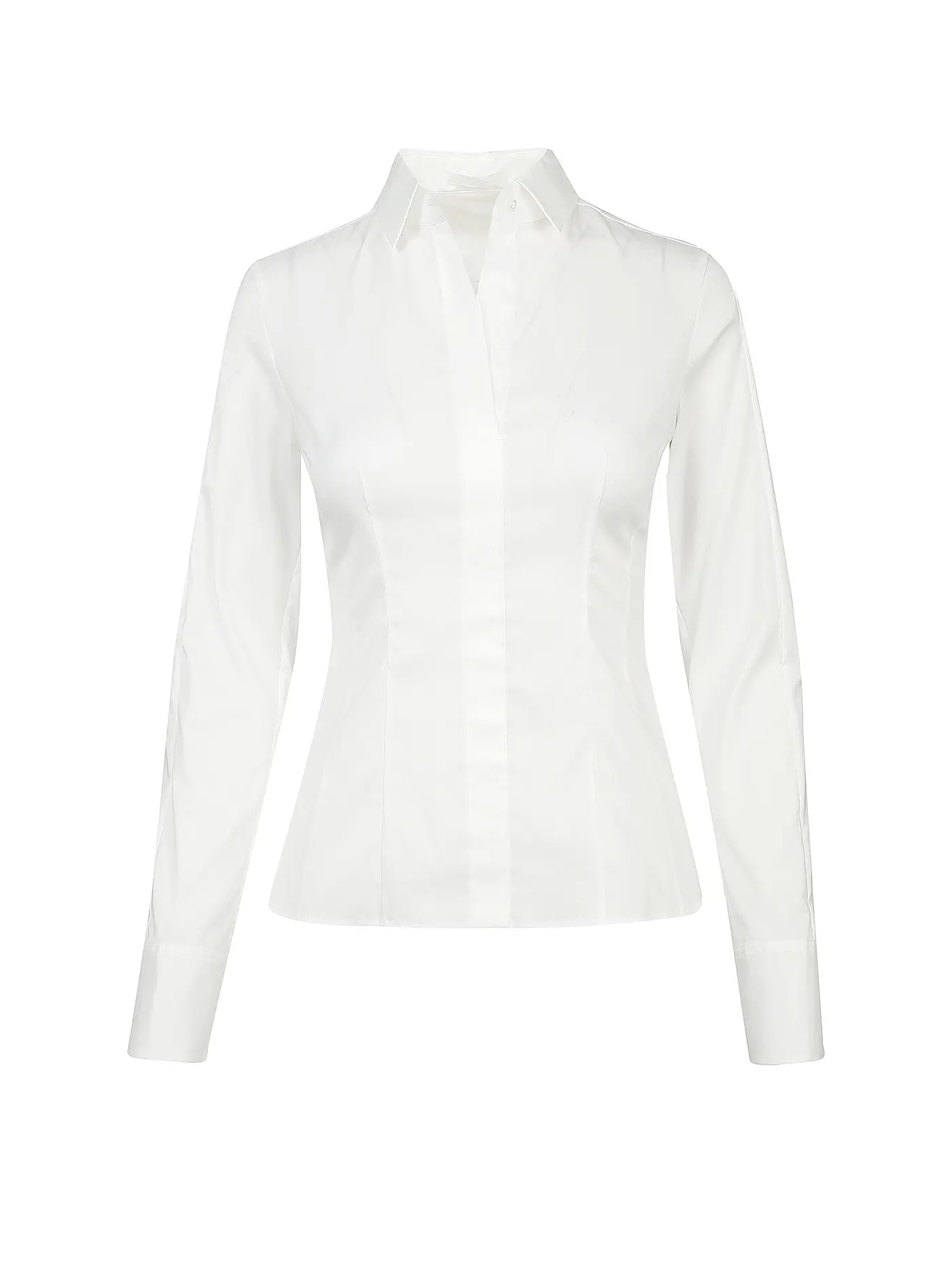 BOSS | Bluse Slim Fit BASHINA | weiss