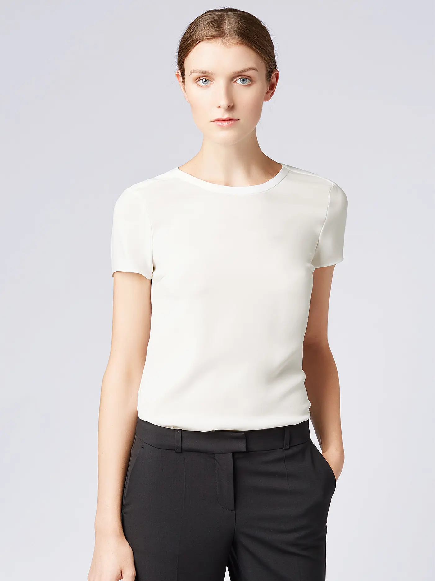 BOSS | Blusenshirt "Ilyna" | weiss