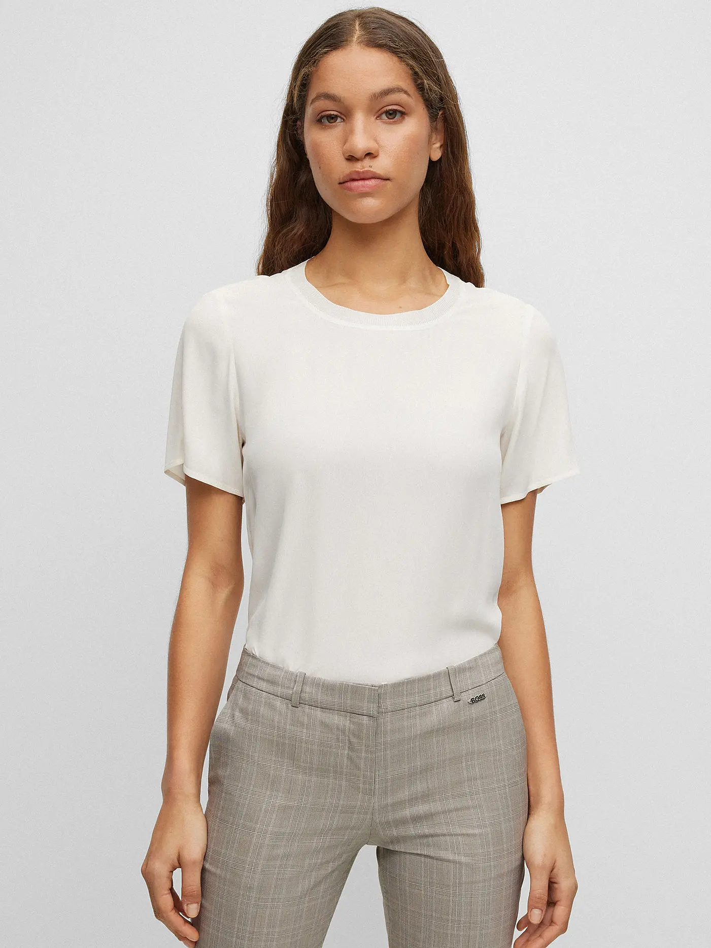 BOSS | Blusenshirt ILYEANA  | weiss