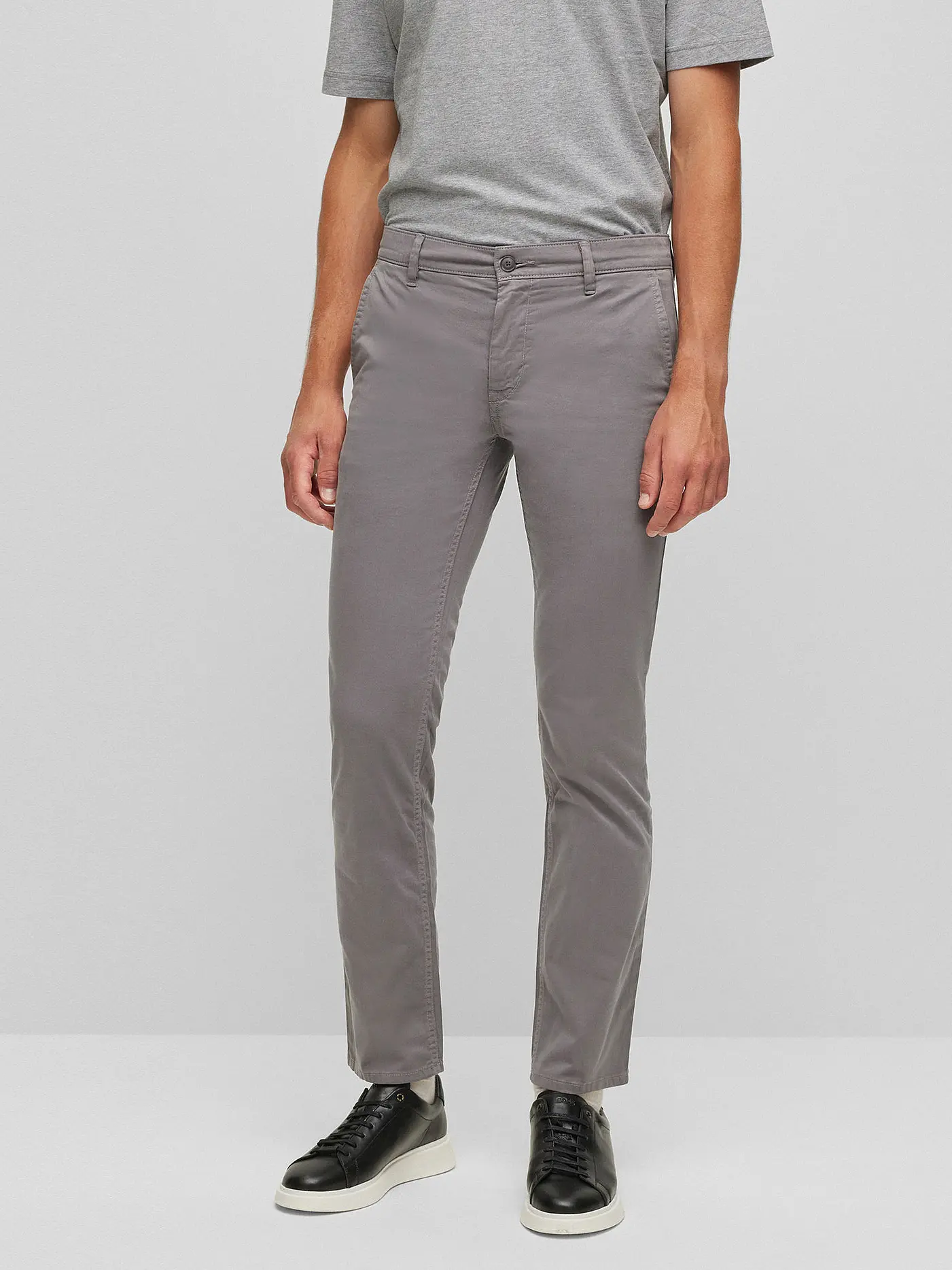 BOSS | Chino Slim Fit SCHINO | grau