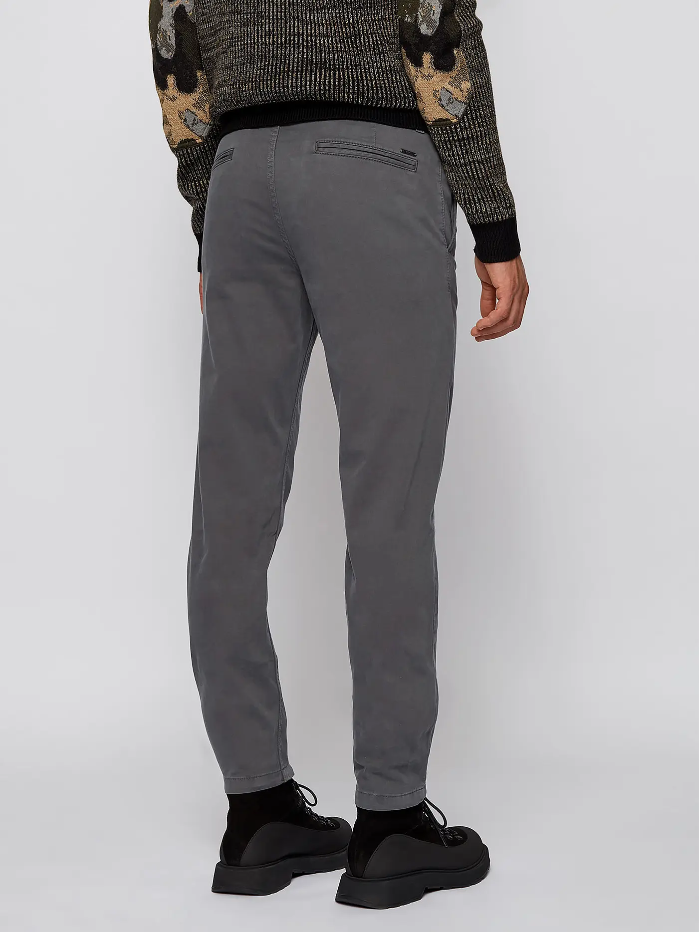 BOSS | Chino Tapered Fit SCHINO TABER-1 | grau