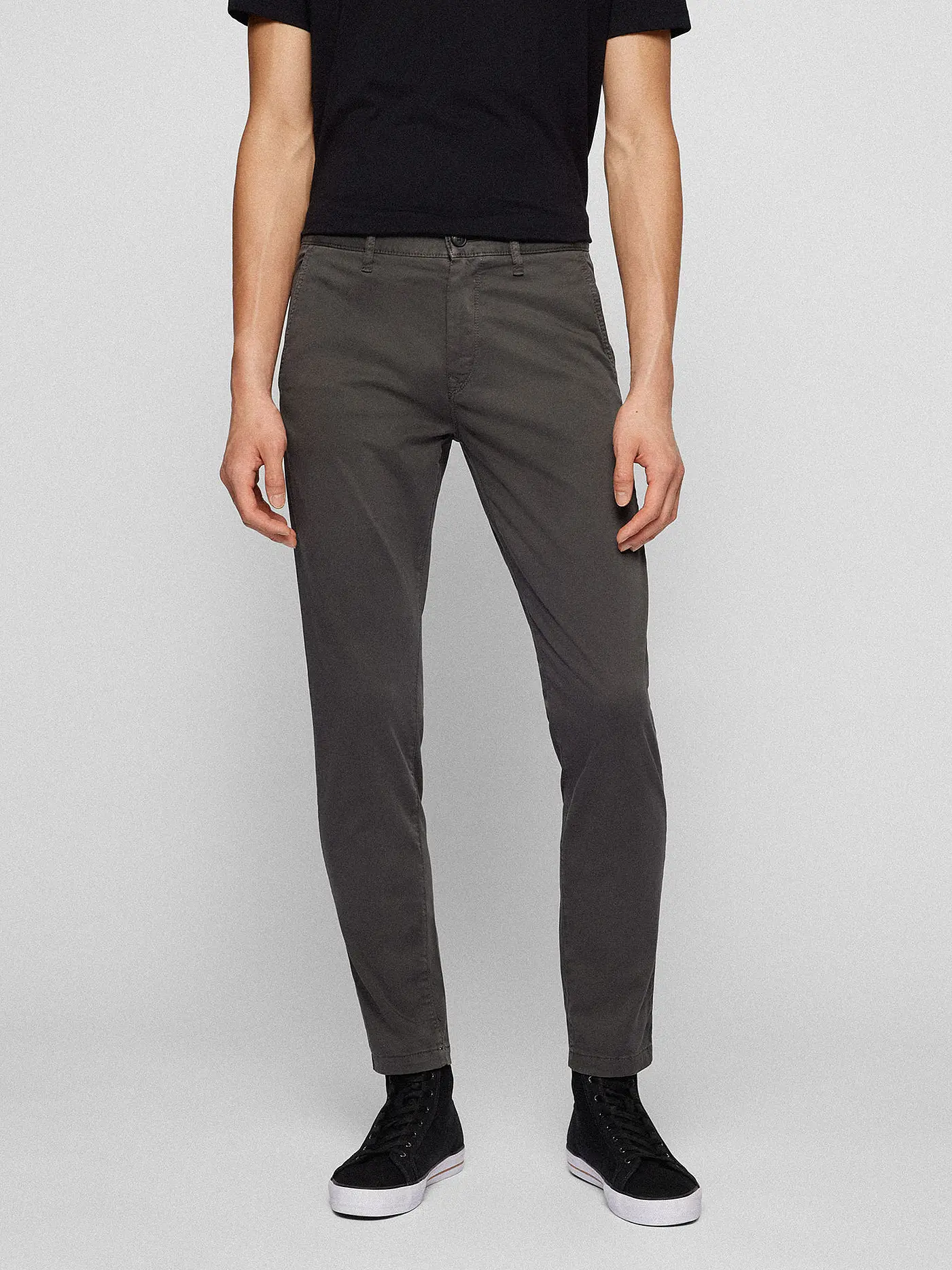 BOSS | Chino Tapered Fit SCHINO TABER-1 | grau