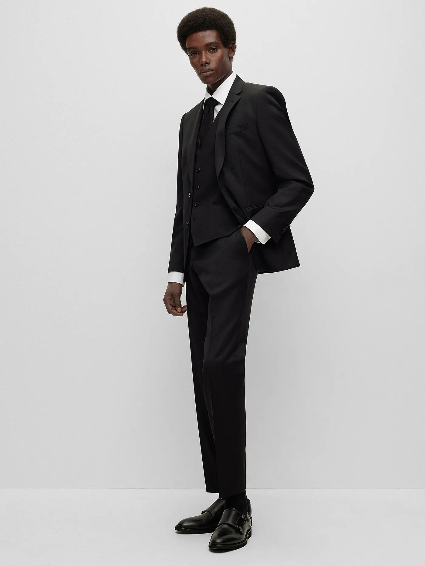 BOSS | Hemd Slim Fit H-HANK | weiss
