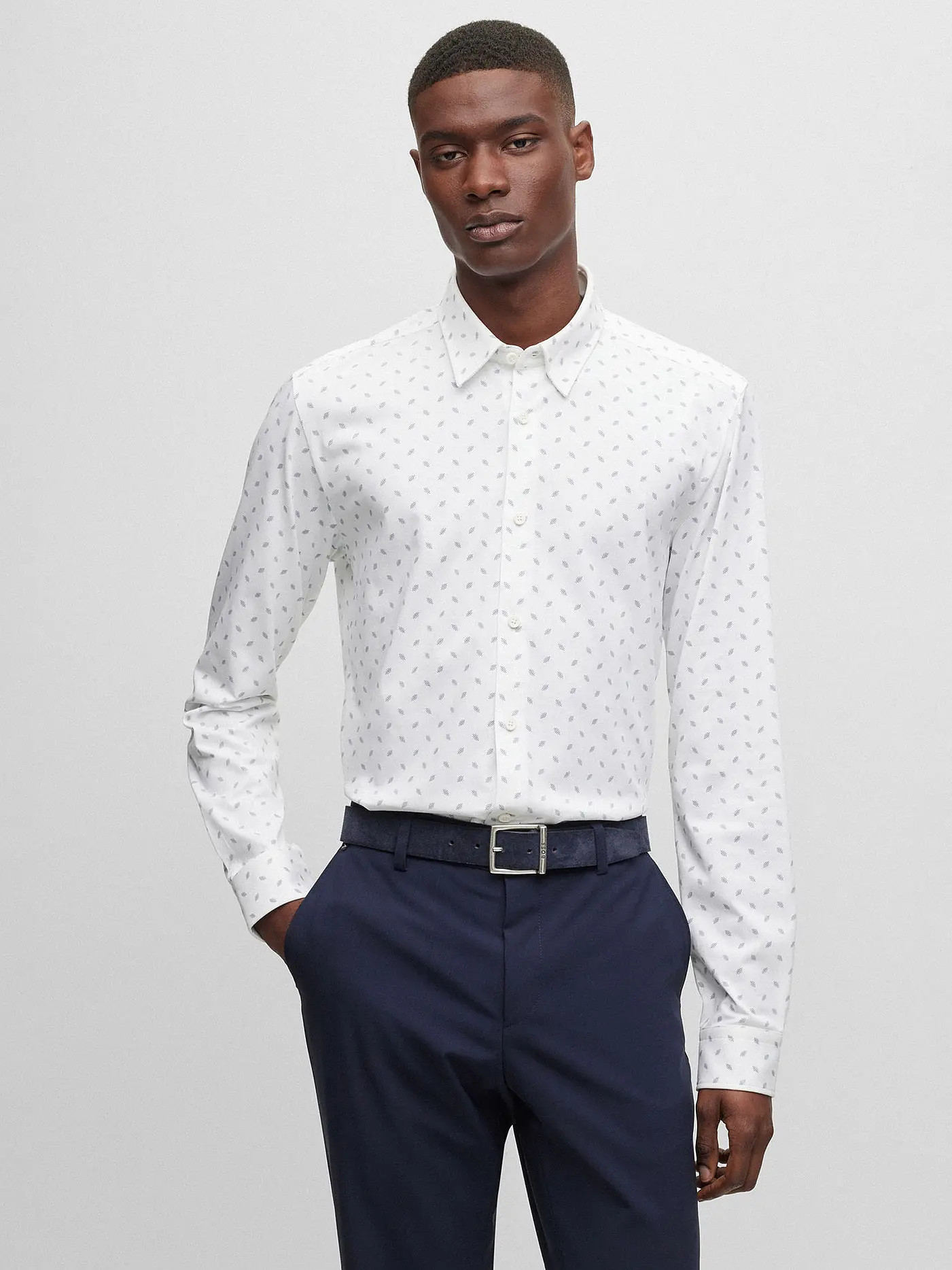BOSS | Hemd Slim Fit ROAN | weiss