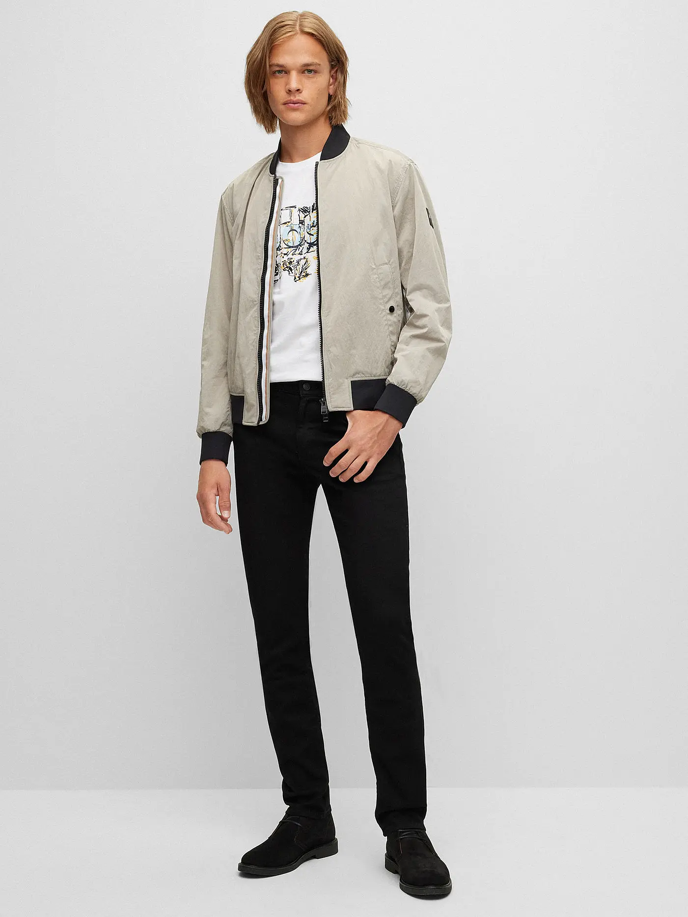 BOSS | Jeans Slim Fit DELAWARE | schwarz