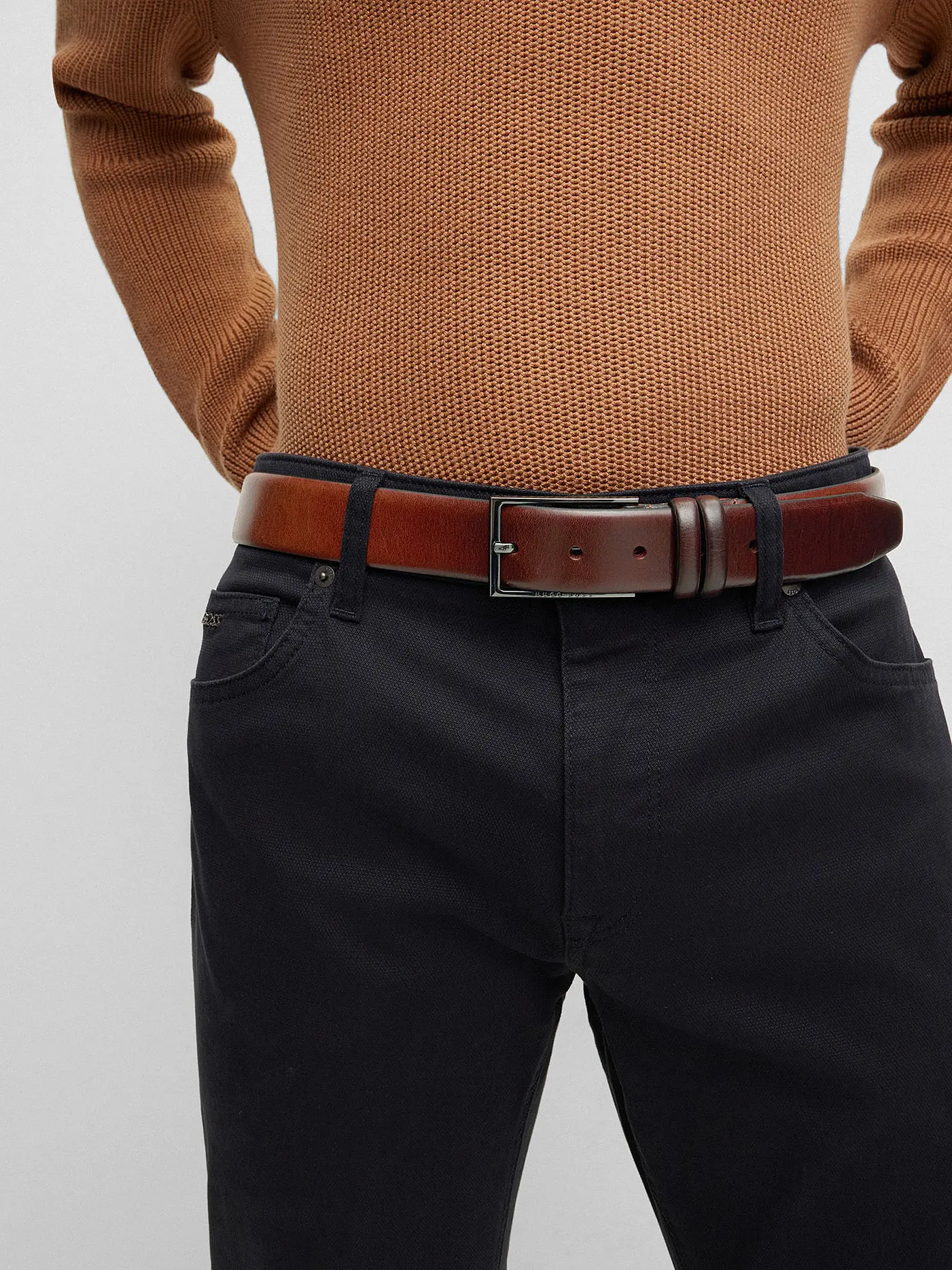 BOSS | Ledergürtel Carmello | braun
