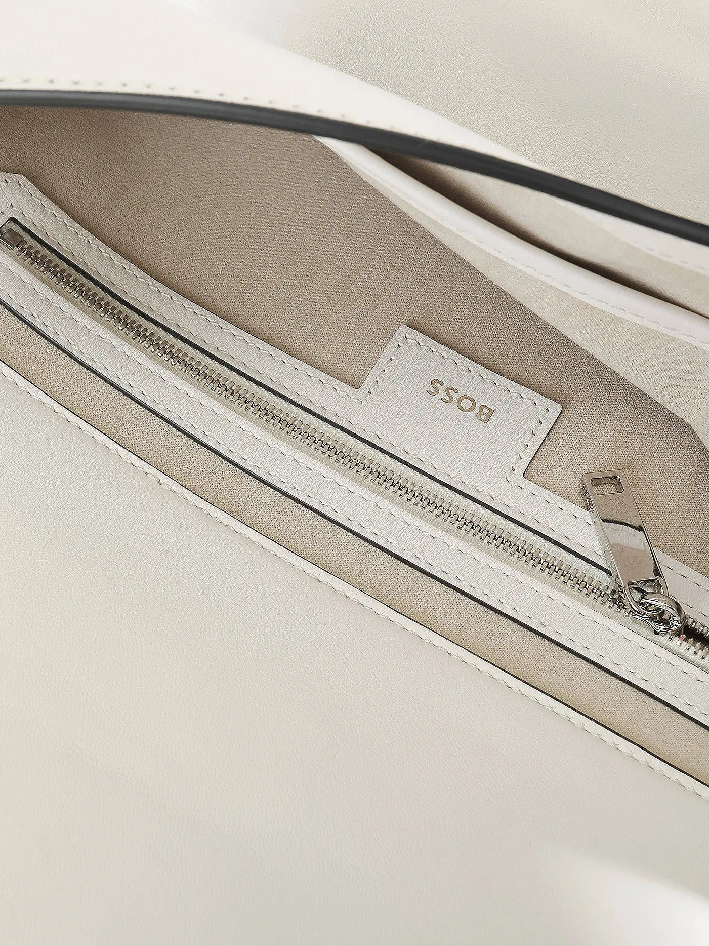 BOSS | Ledertasche - Umhängetasche Bianca | weiss