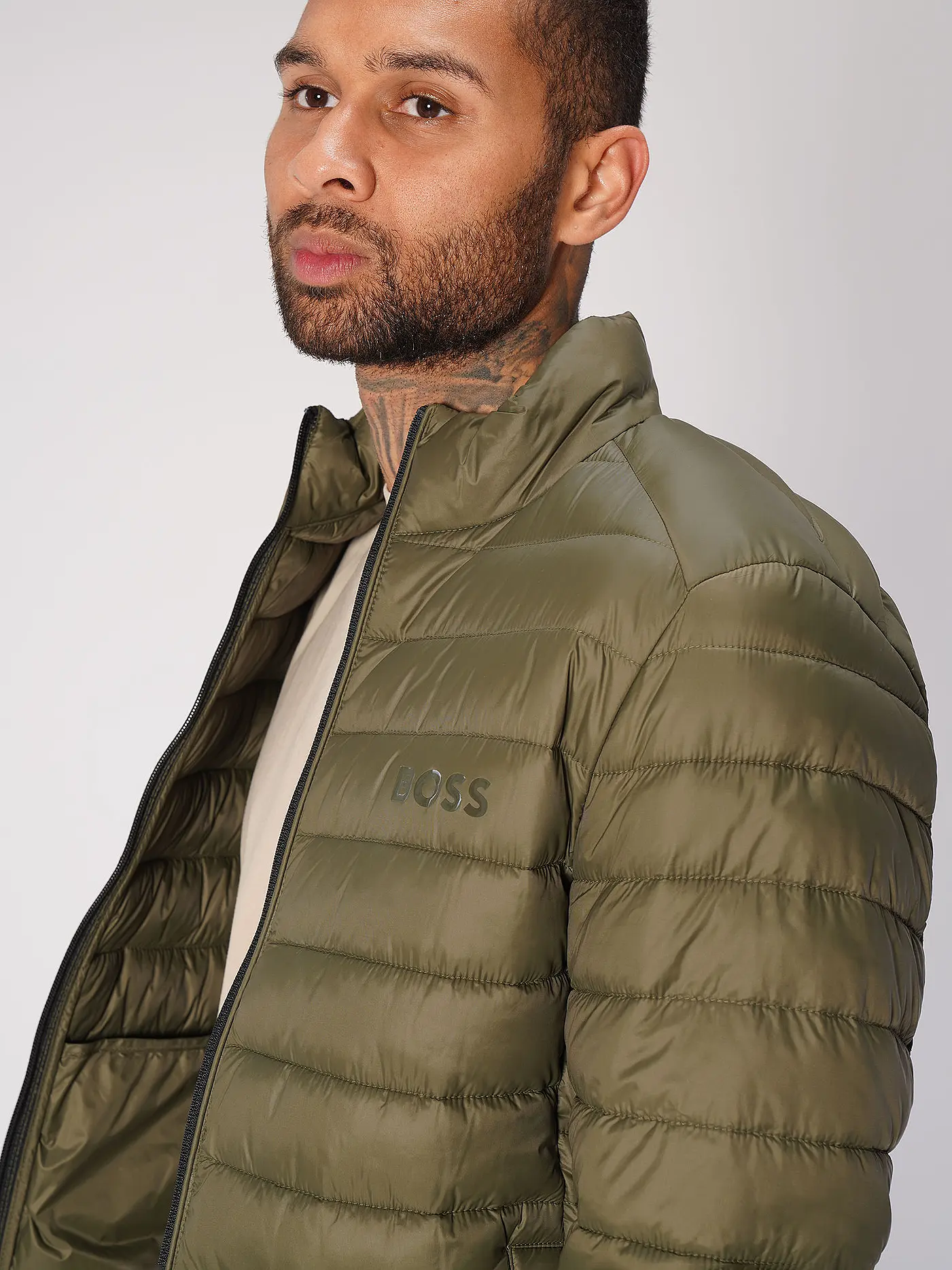 BOSS | Leichtsteppjacke CALANSOS | olive