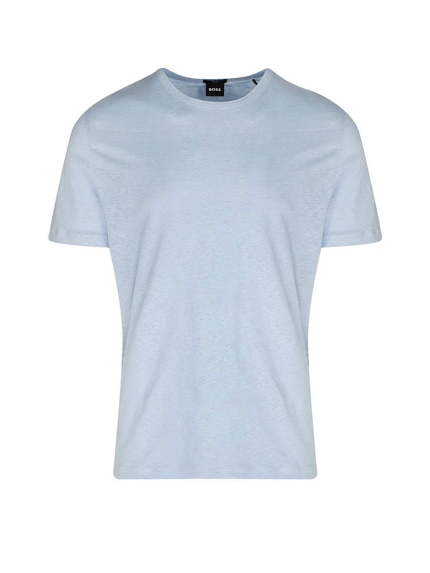 BOSS | Leinen T-Shirt TIBUT 351 | hellblau