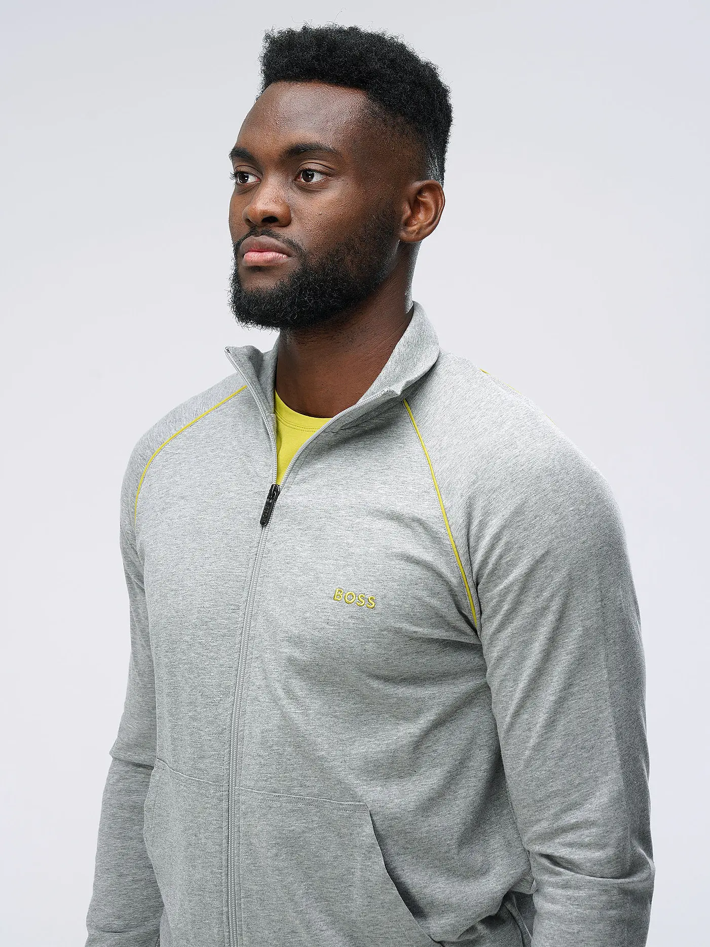 BOSS | Loungewear Jacke | grau