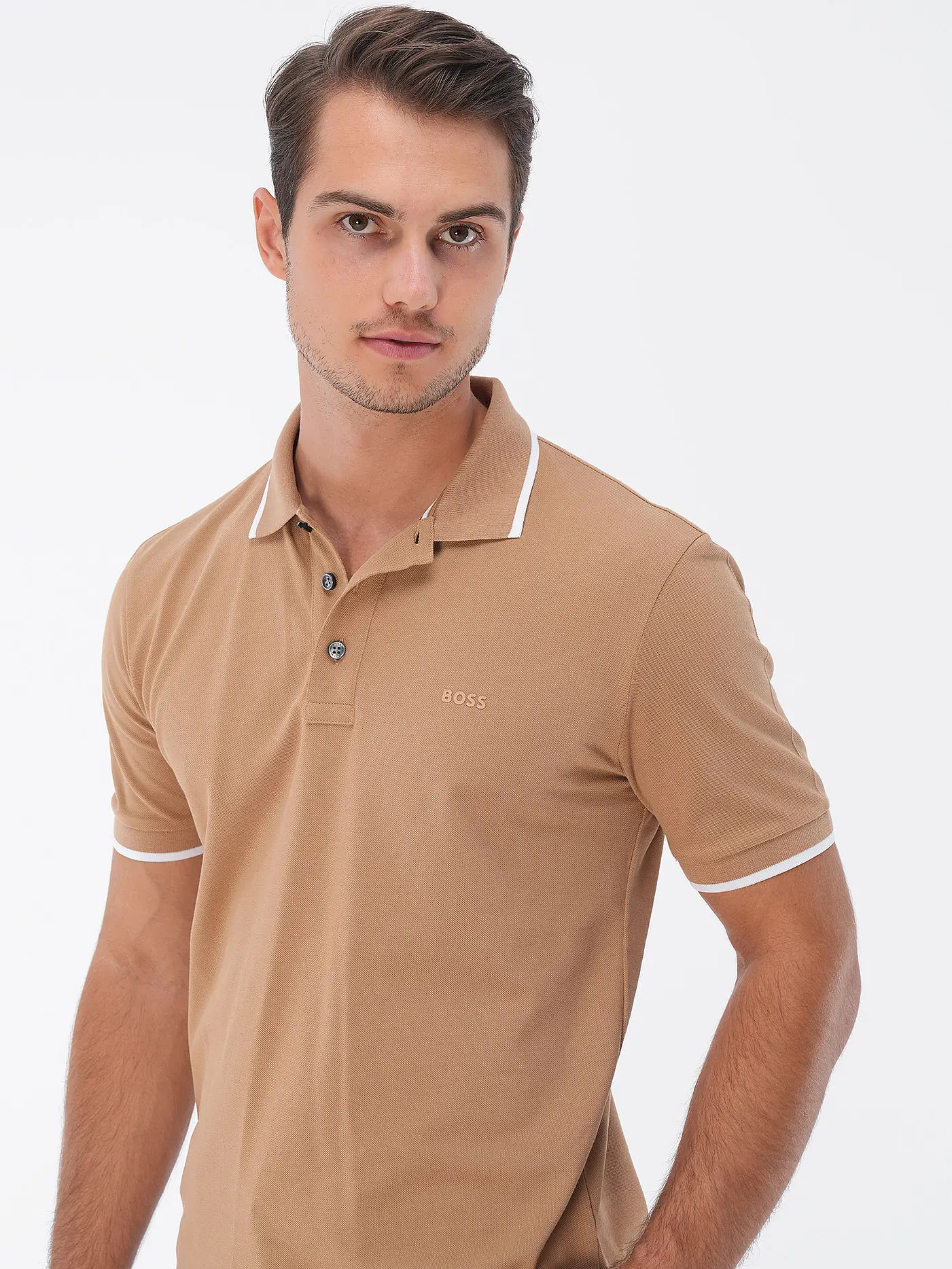 BOSS | Poloshirt PARLAY 190 | camel