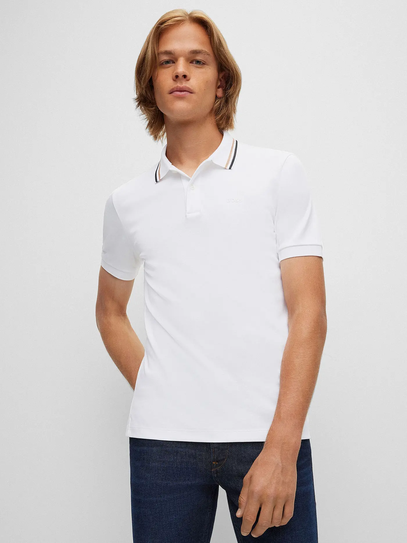 BOSS | Poloshirt PENROSE | weiss