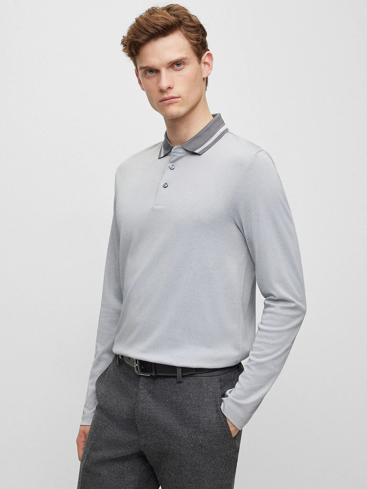 BOSS | Poloshirt PLEINS | hellgrau